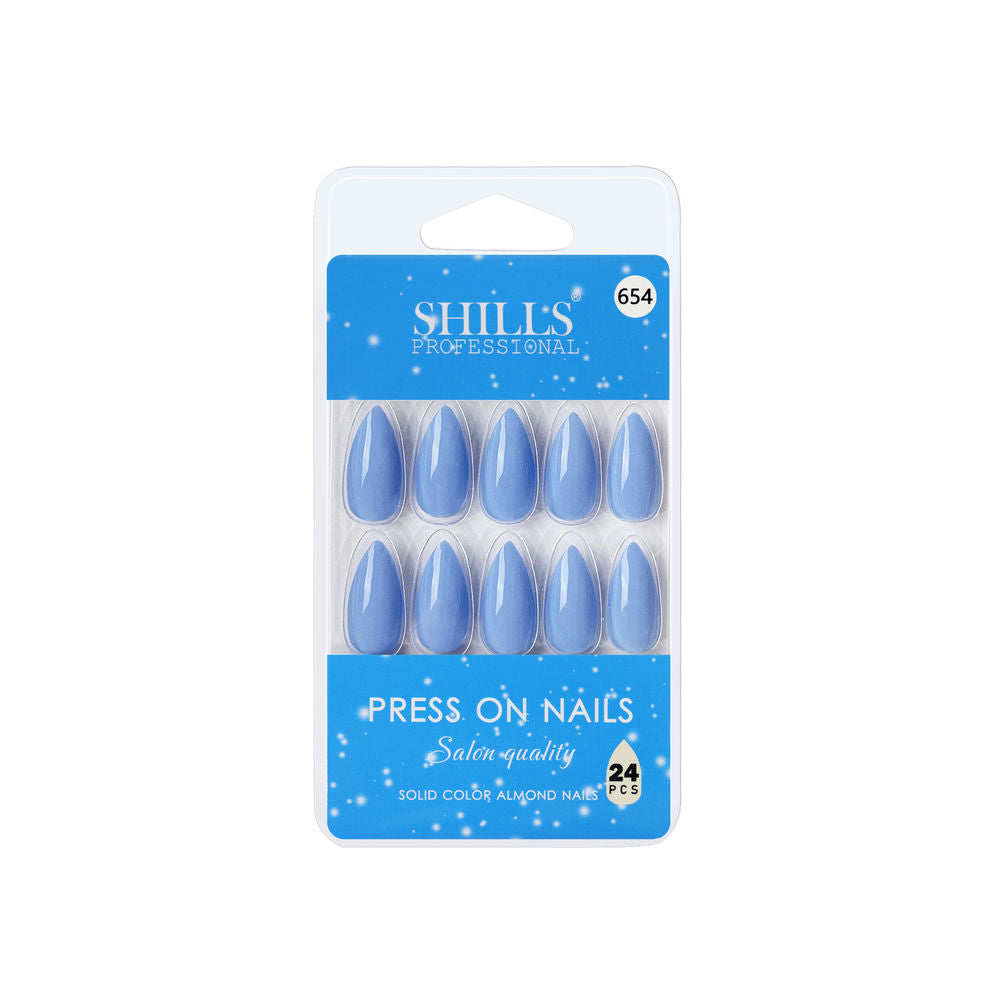 Shills Professional Reusable Press On Nails Almond - SPN654