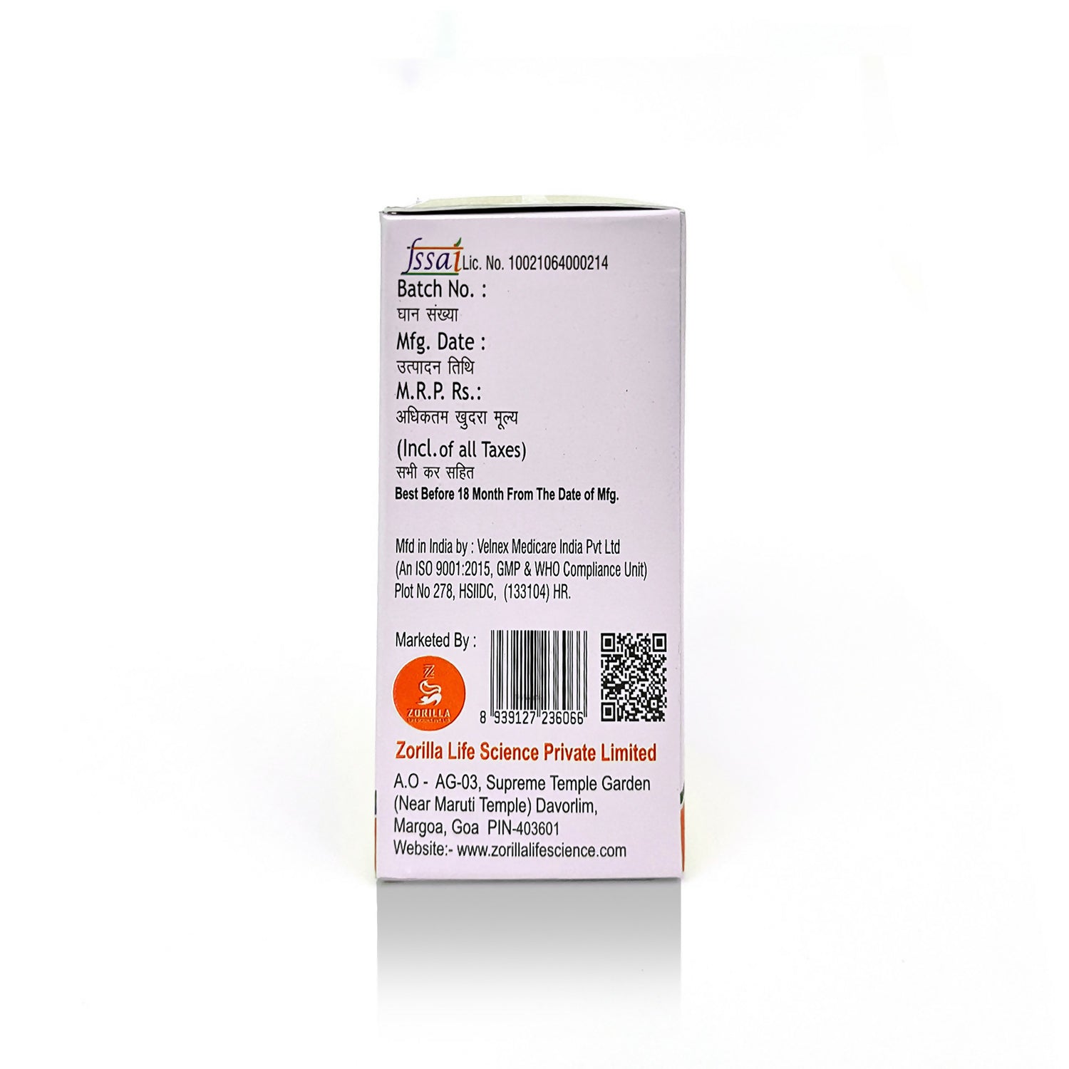 Zorilla Life Science Zorimax OS Collagen Peptide Tablets