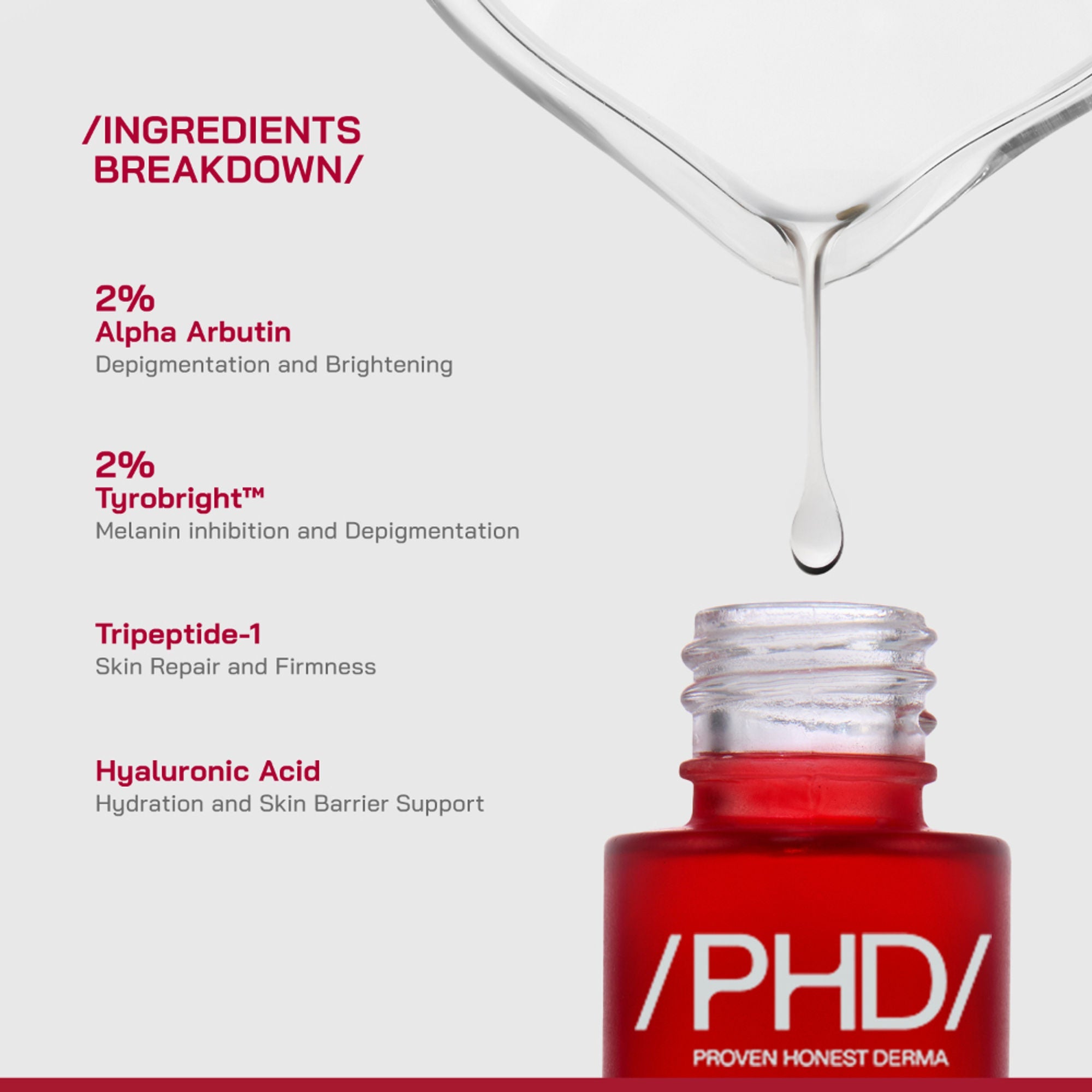 Proven Honest Derma (PHD) 2% Alpha Arbutin Serum