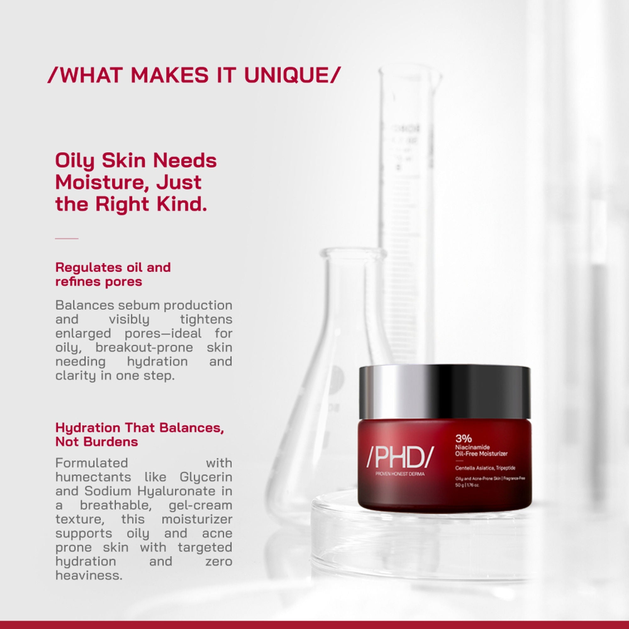Proven Honest Derma (PHD) 3% Niacinamide Oil-Free Moisturizer