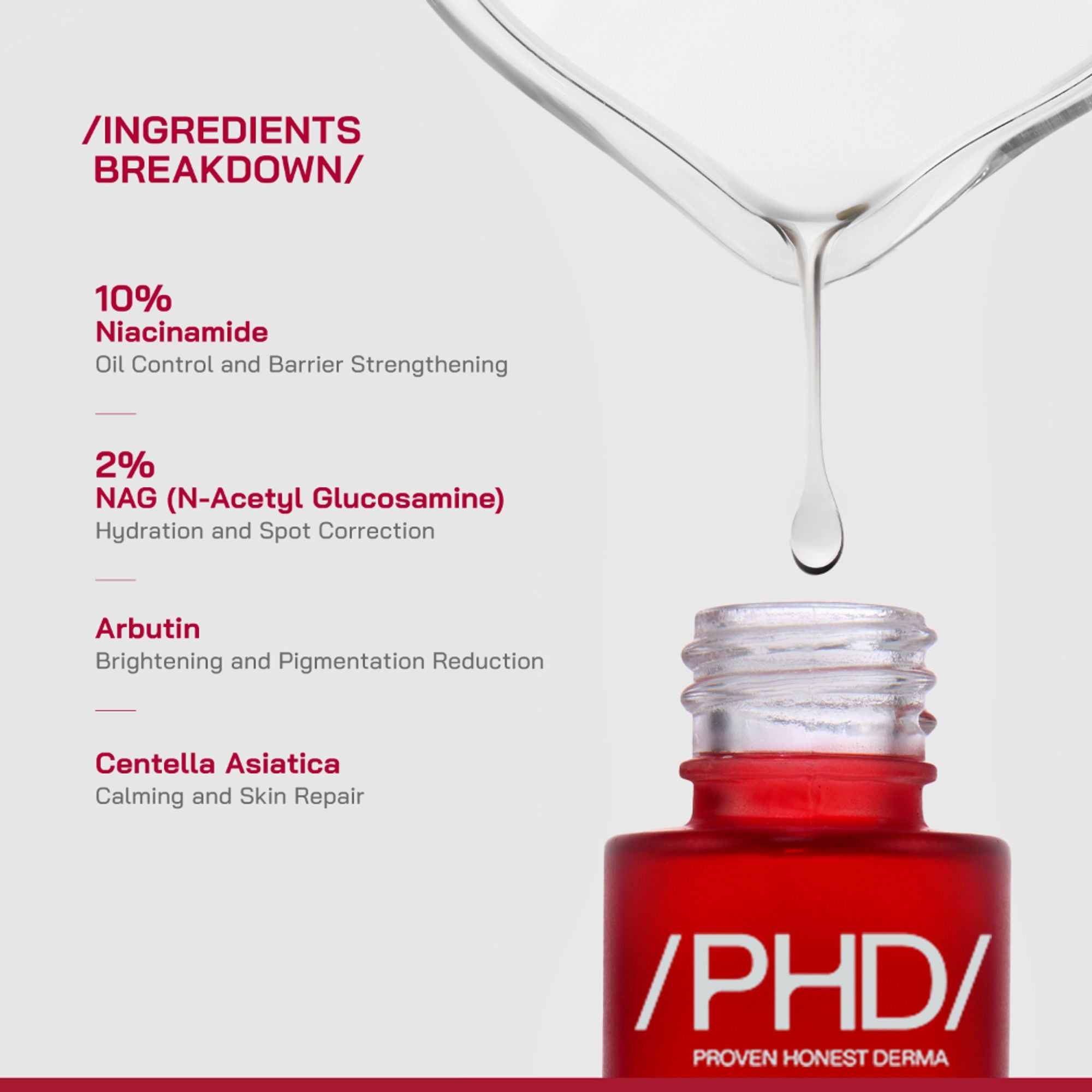 Proven Honest Derma (PHD) 10% Niacinamide Spot Correcting Serum