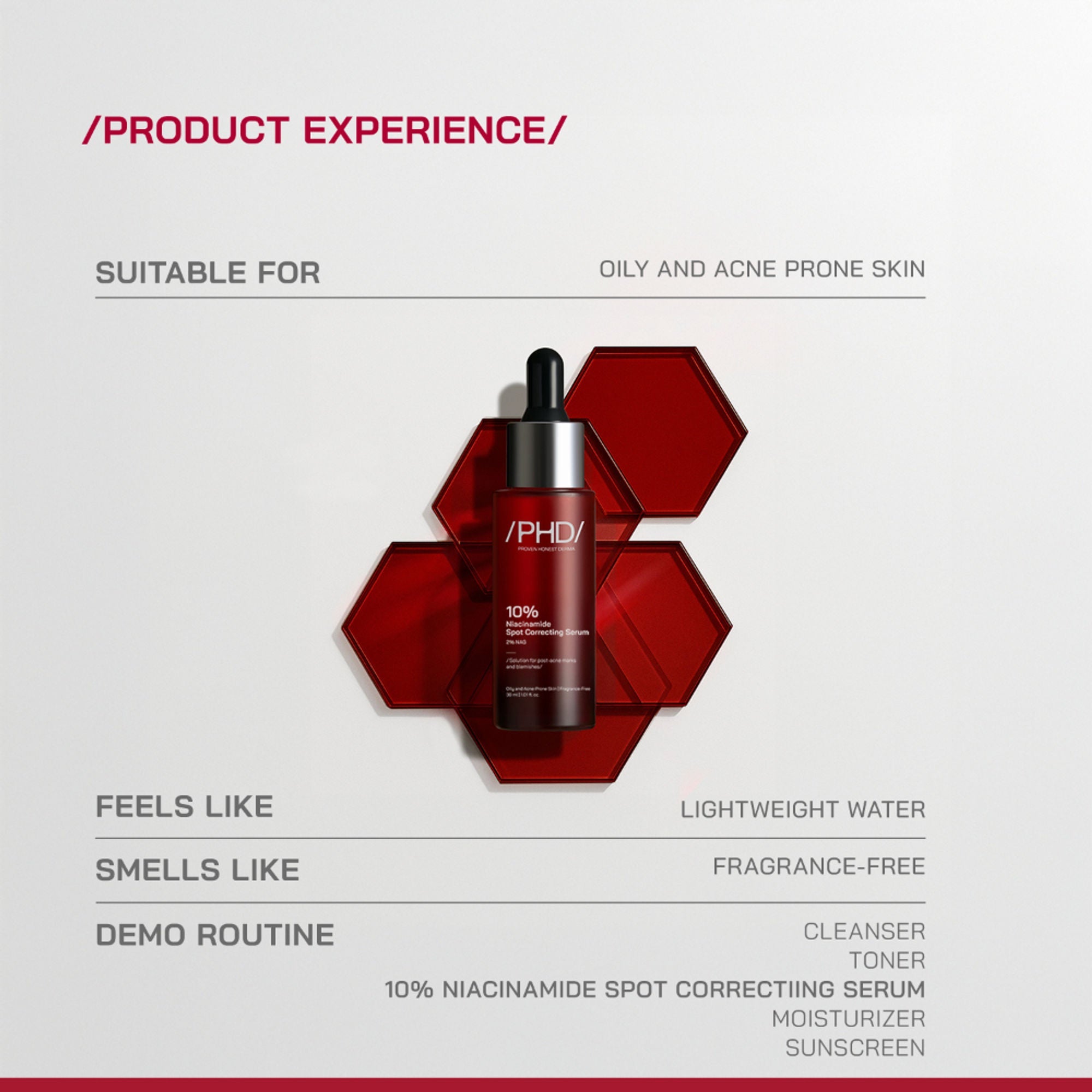Proven Honest Derma (PHD) 10% Niacinamide Spot Correcting Serum
