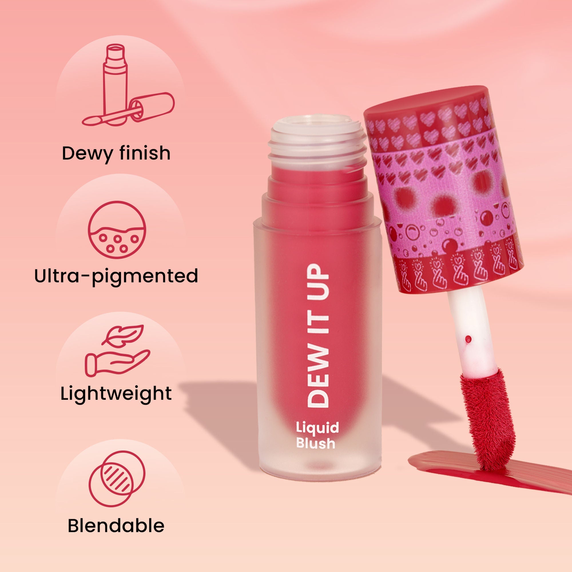 Swiss Beauty Dew It Up Liquid Blush - 1 Peach Fuzz