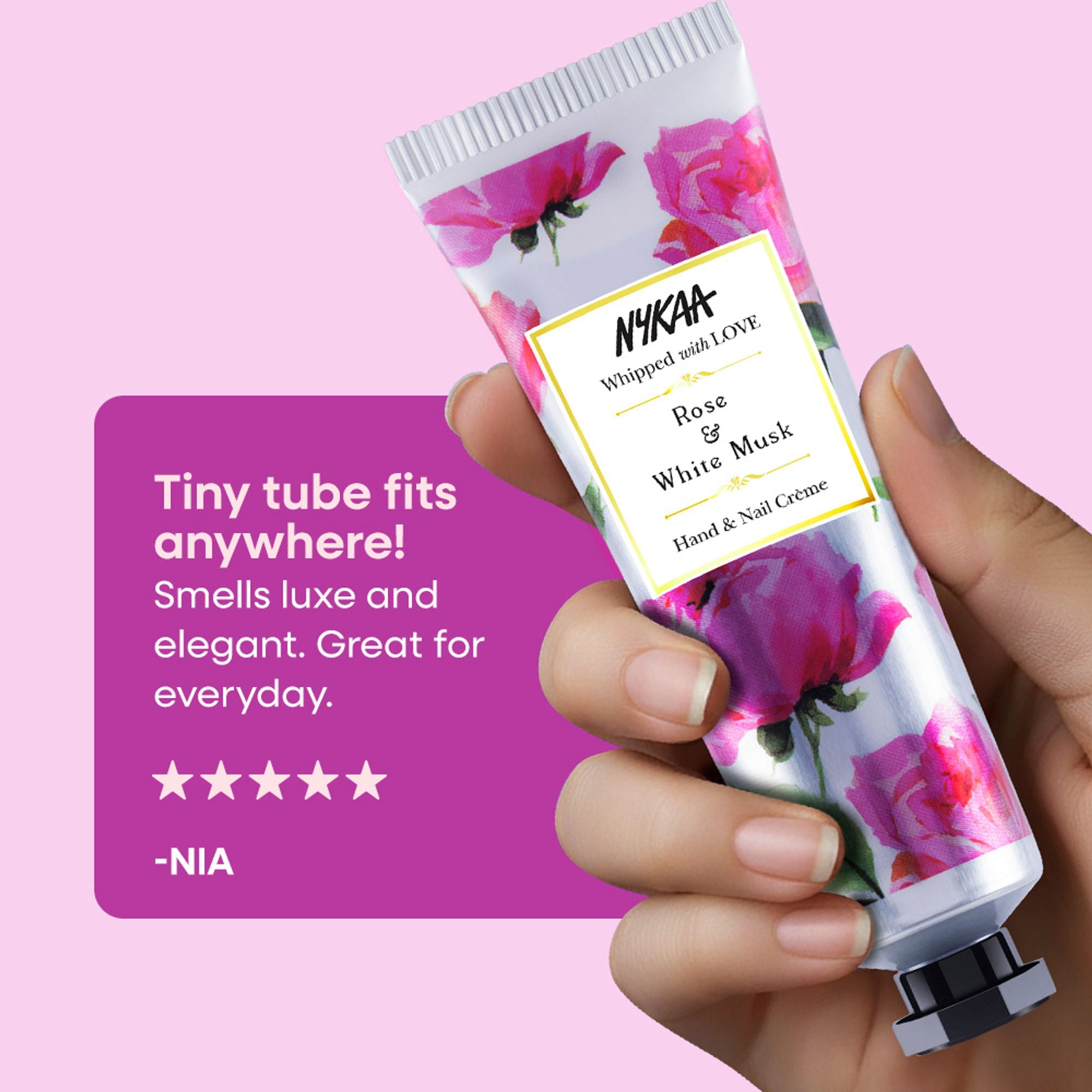 Wanderlust Hand & Nail Creme - Rose & White Musk