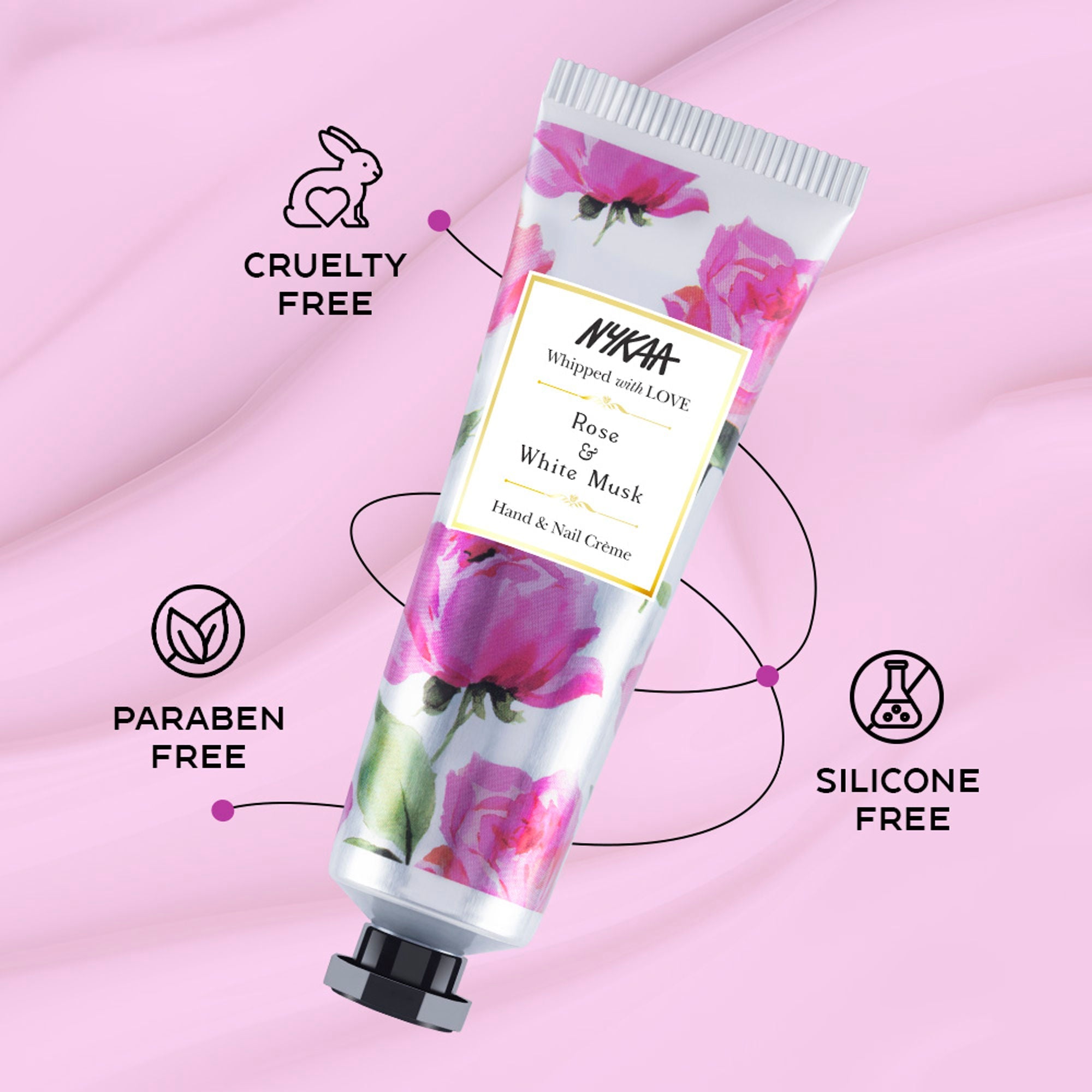 Wanderlust Hand & Nail Creme - Rose & White Musk