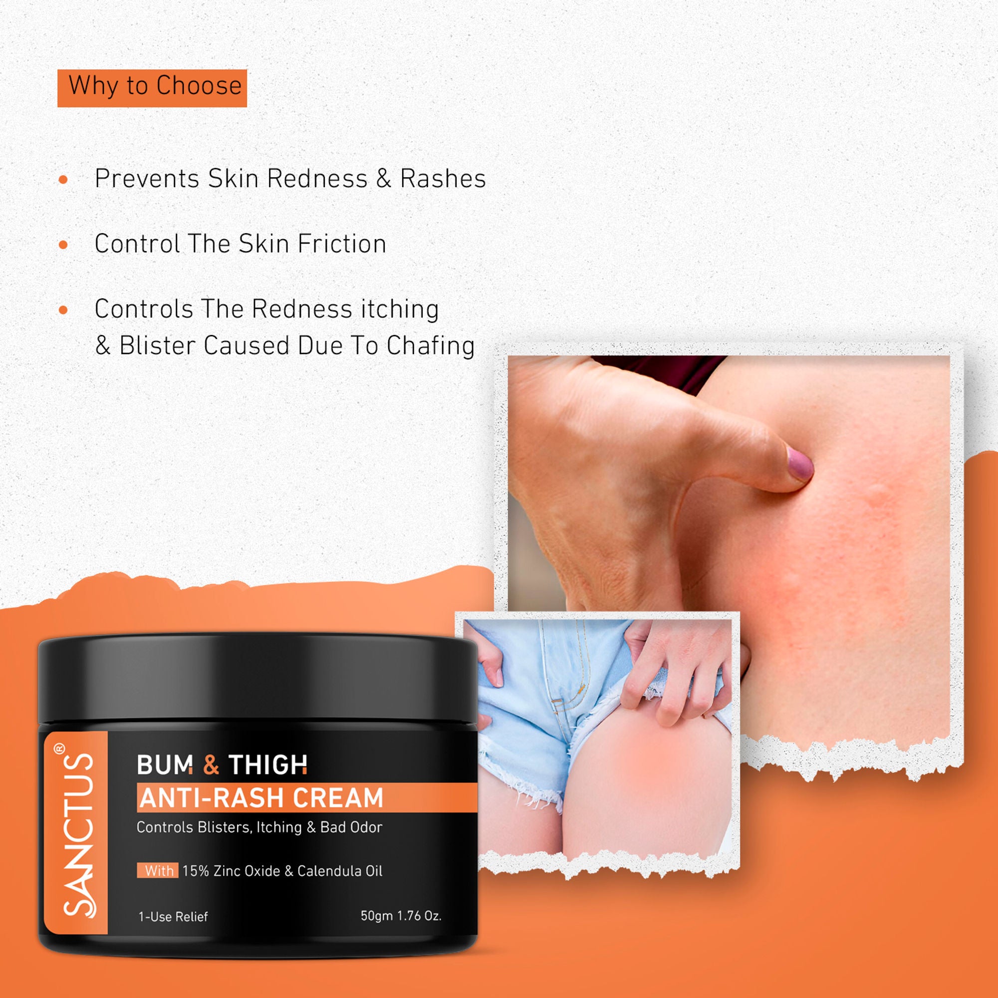 SANCTUS Bum & Thigh Anti-Rash Cream