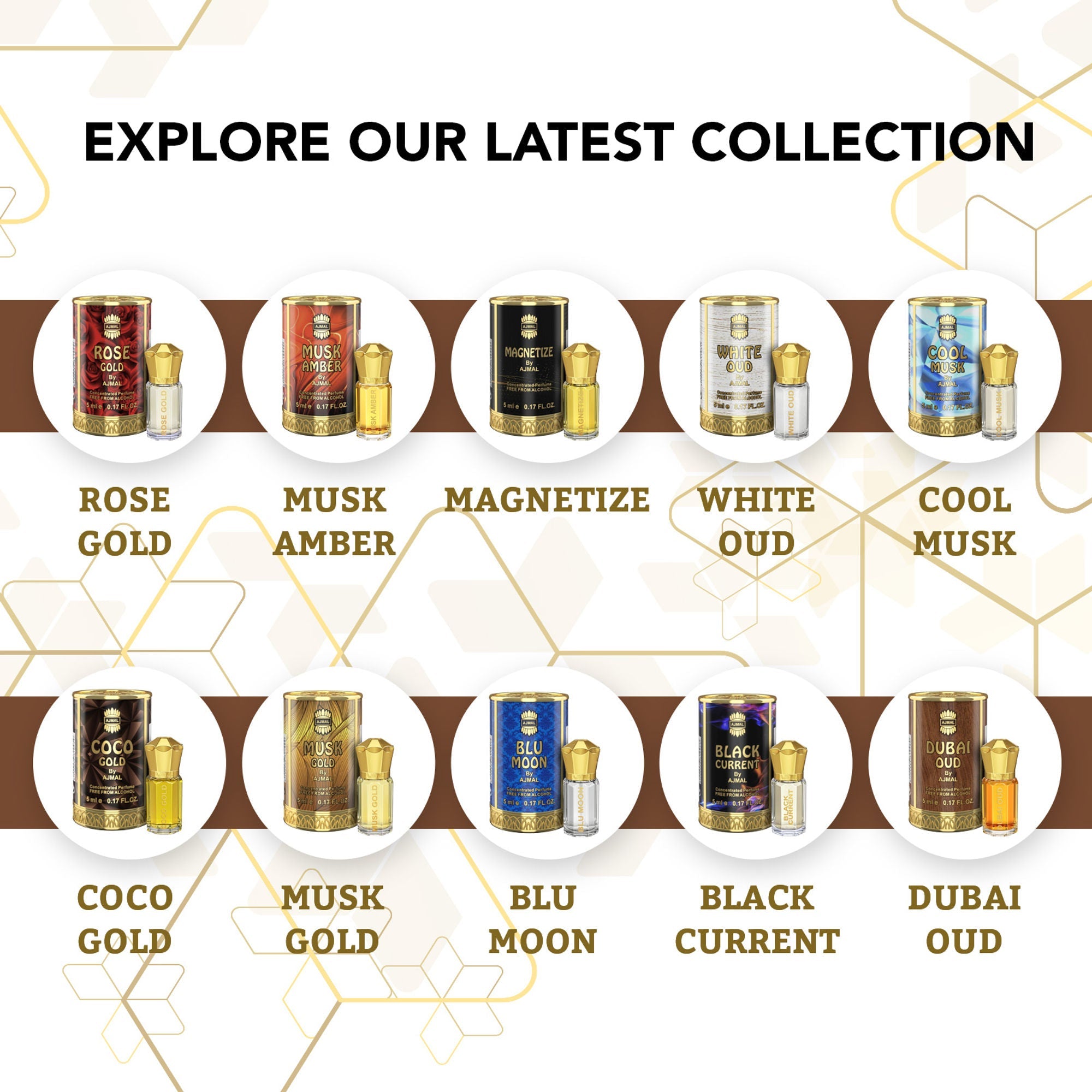 Ajmal India Dubai Oud Attar Concentrated Perfume For Her