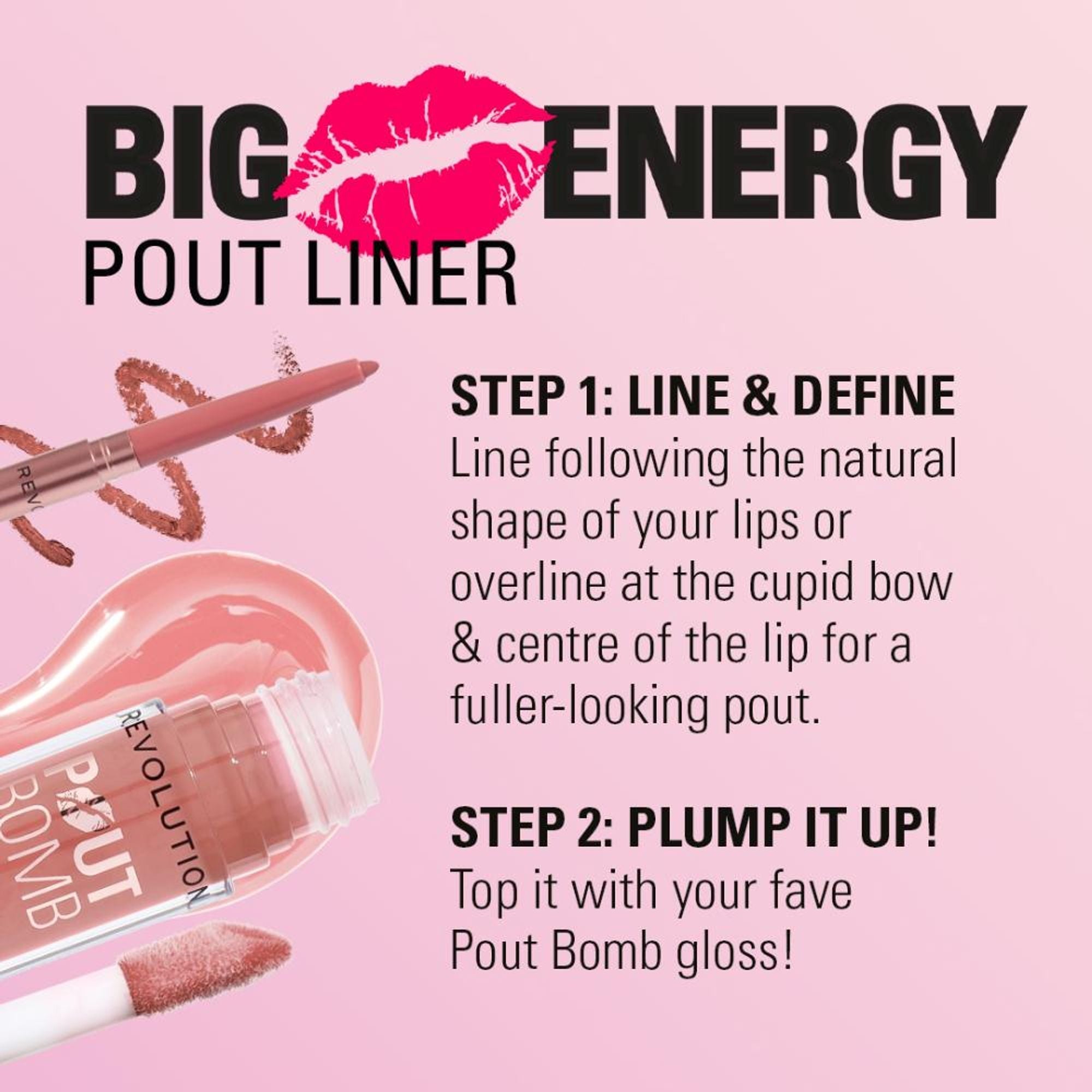 Makeup Revolution Pout Bomb Plumping Lip Liner - Chauffeur Nude