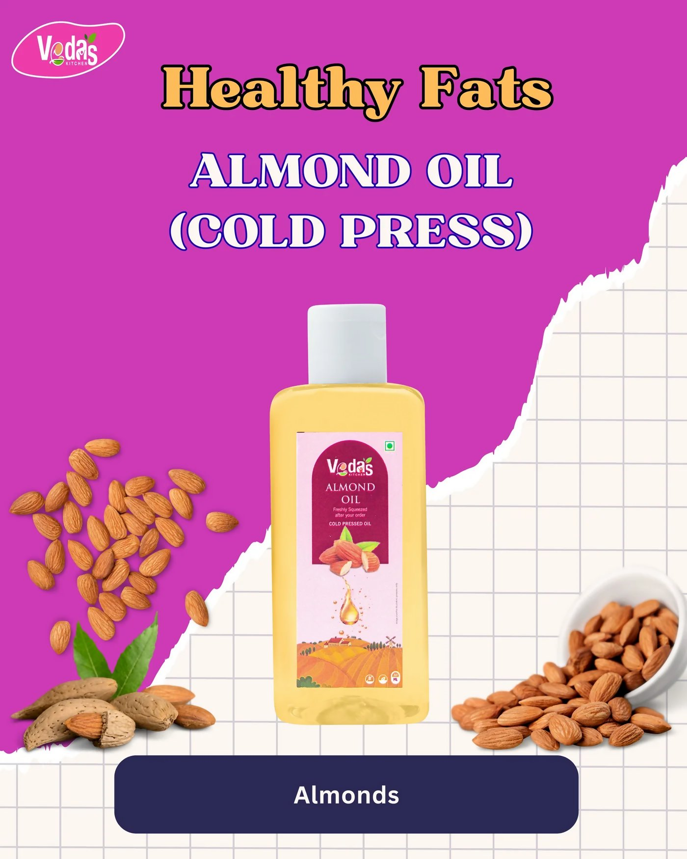Vedas Kitchen Almond Oil