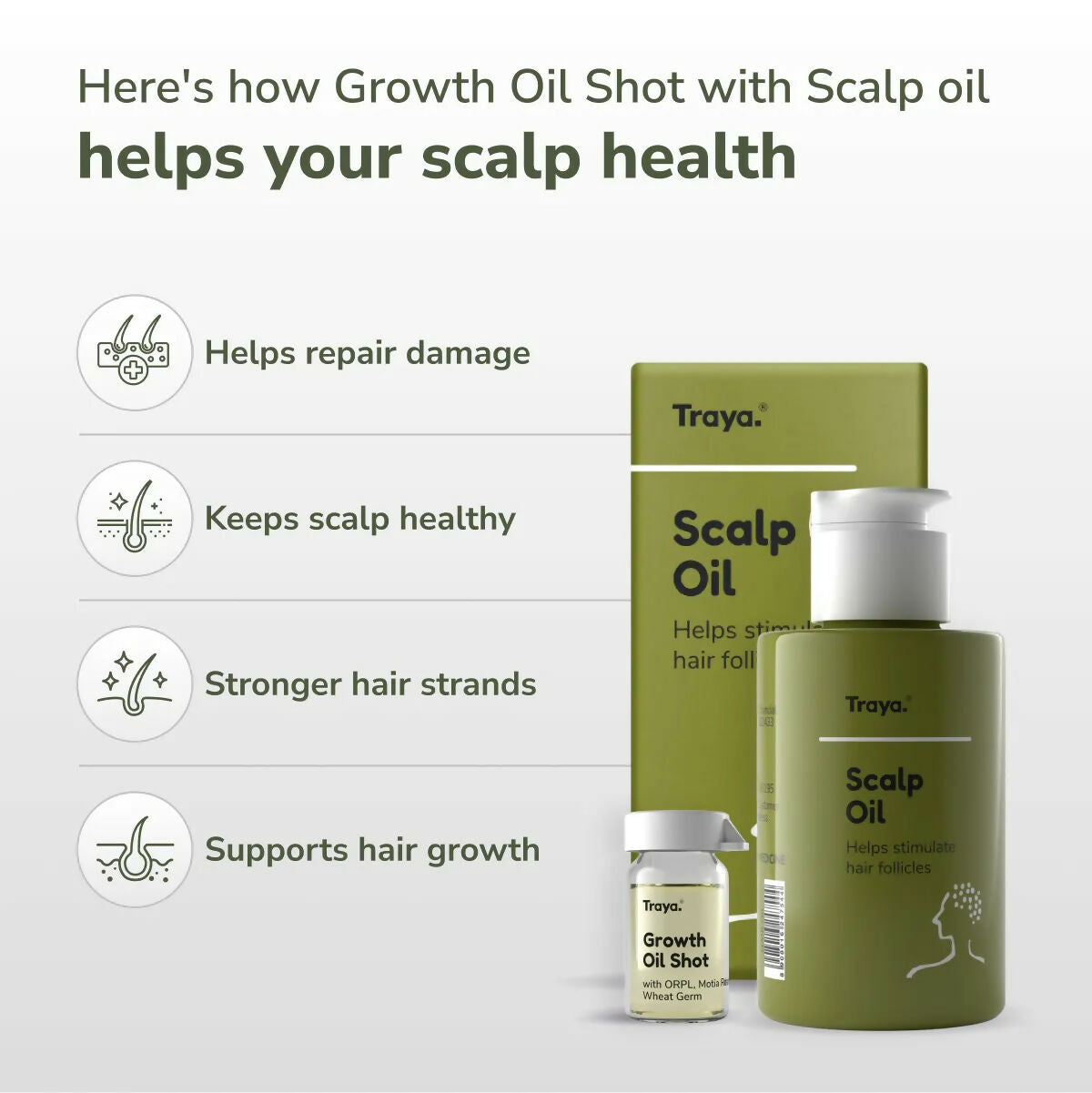 Traya Scalp Oil with Growth Oil Shot