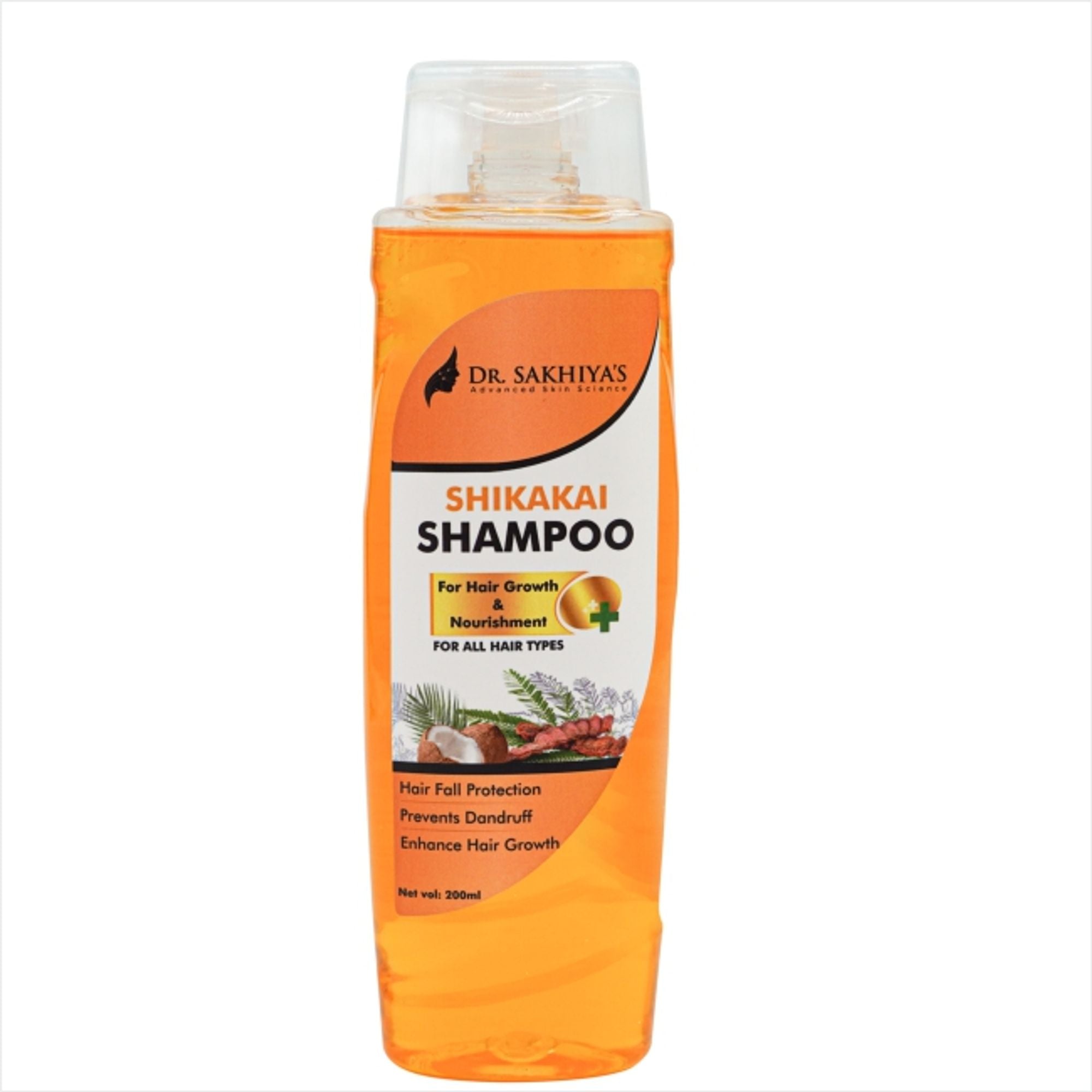 Dr.Sakhiya Shikakai Hair Growth Shampoo Ayurvedic for Strong, Healthy Hair