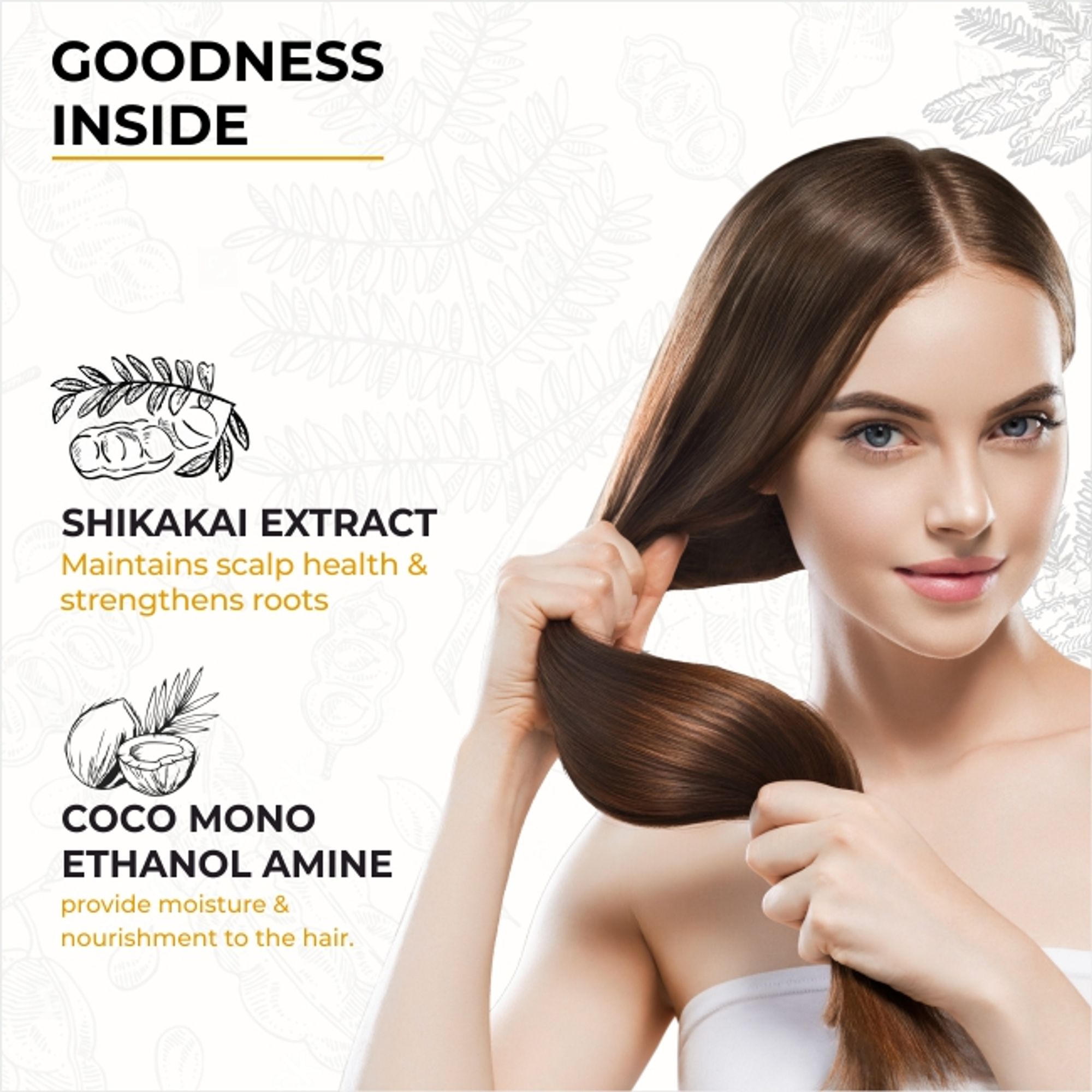 Dr.Sakhiya Shikakai Hair Growth Shampoo Ayurvedic for Strong, Healthy Hair