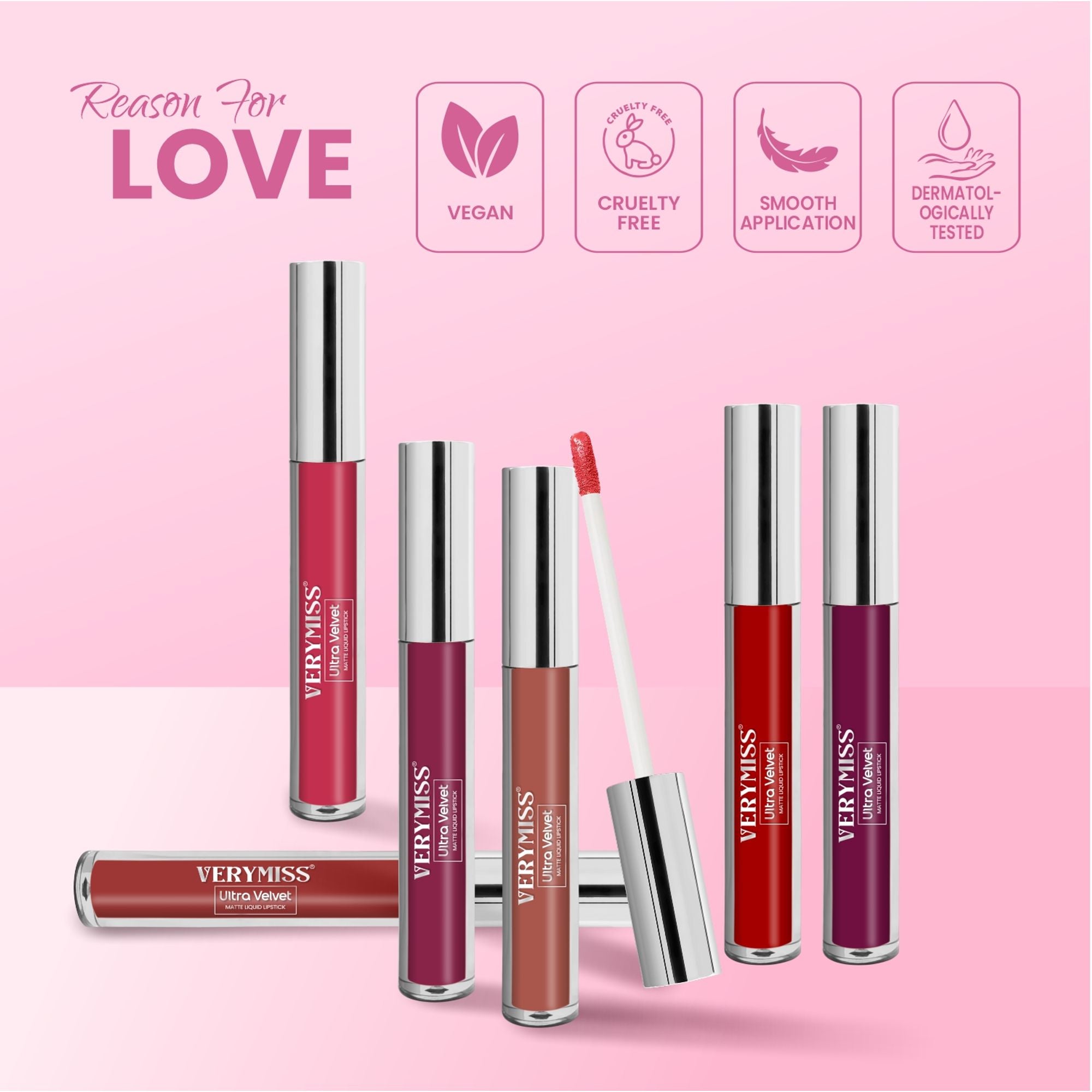 VERYMISS Ultra Velvet Matte Liquid Lipstick - 205 Carmine
