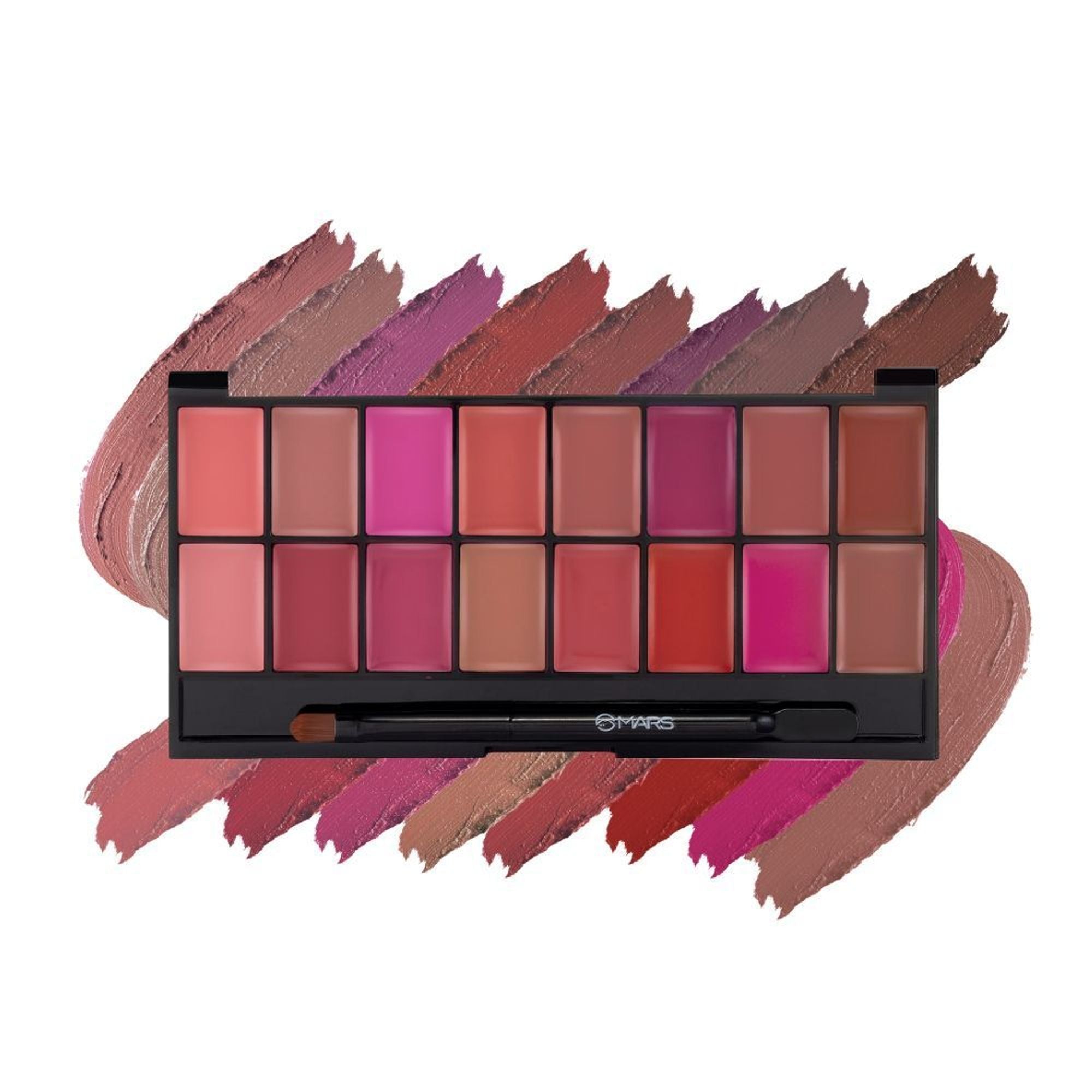 MARS Cosmetics Infinity Lip Palette with Spatula cum Applicator - 03 Multicolor