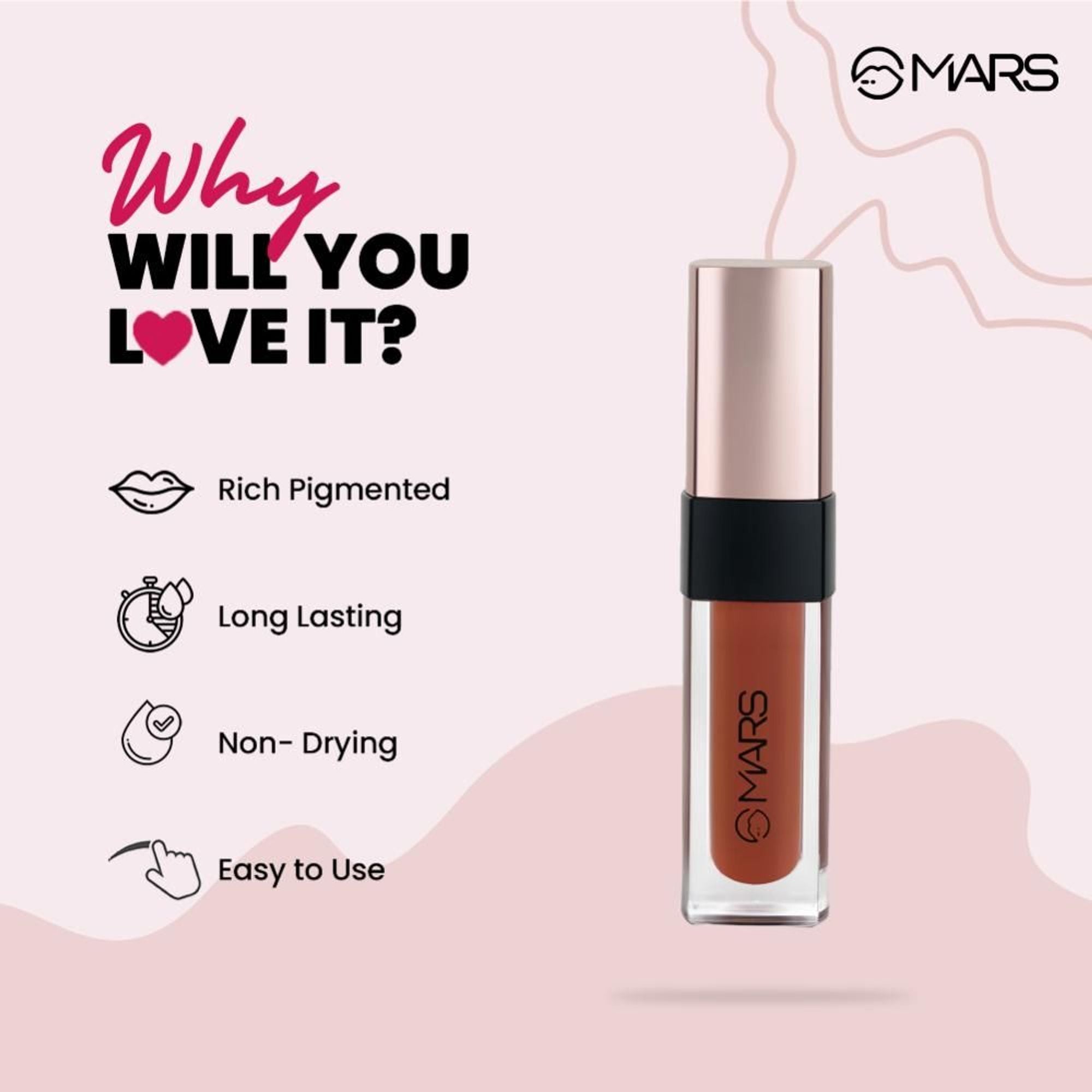 MARS Cosmetics Popstar Non Drying Liquid Mousse Lipstick - 07 Dancing Diva
