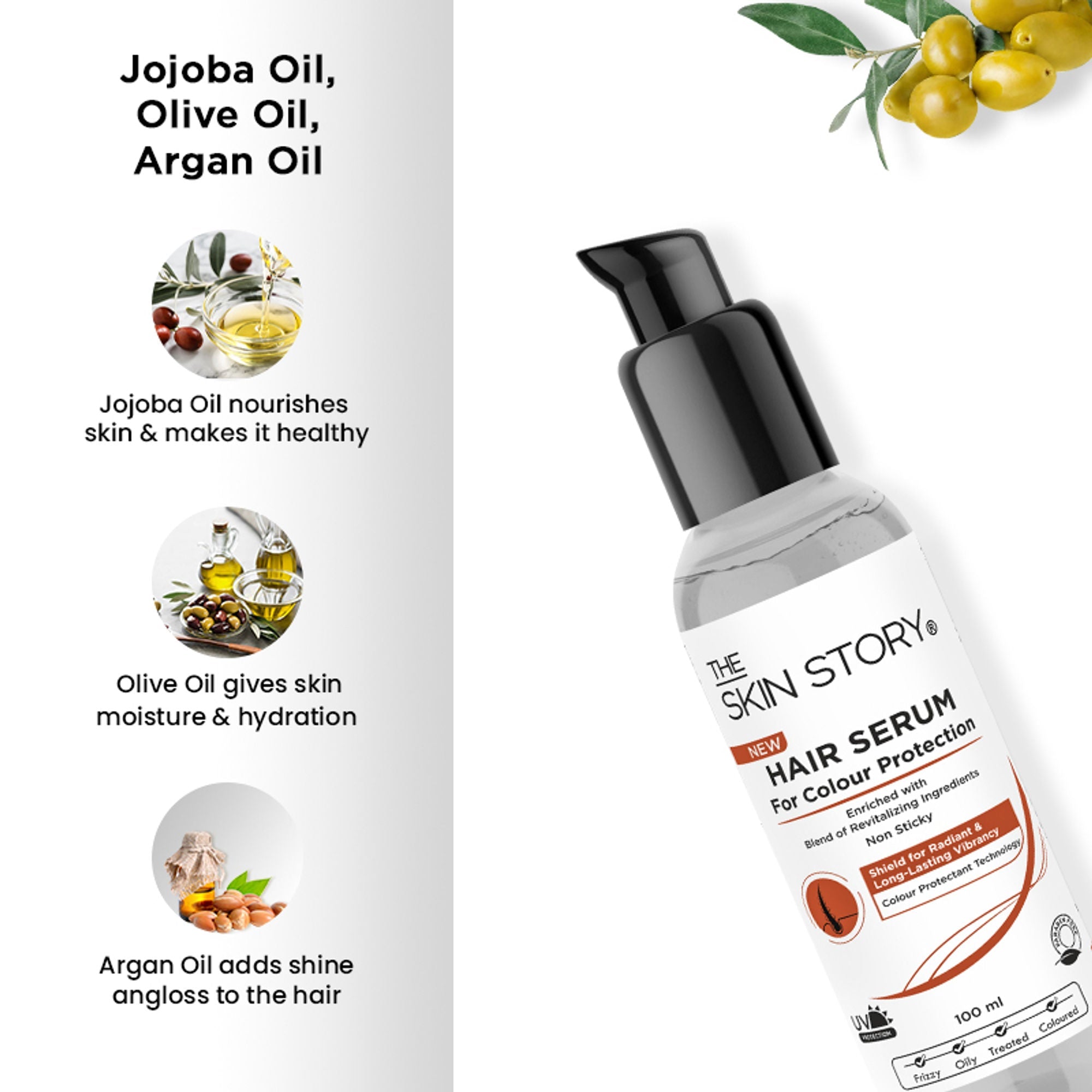 The Skin Story Colour Protection Anti Frizz Hair Serum