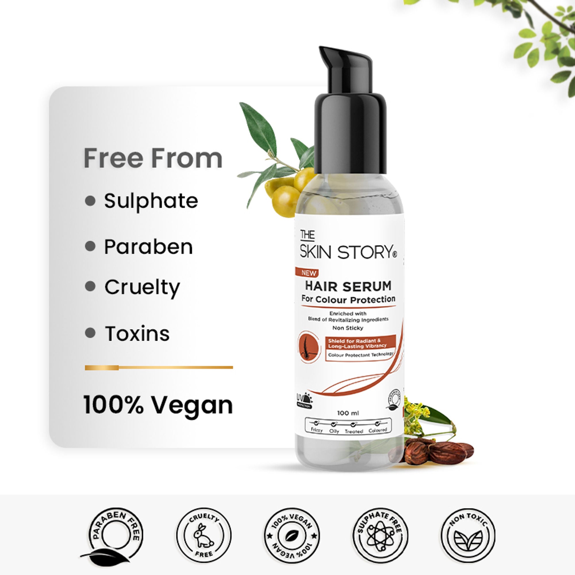 The Skin Story Colour Protection Anti Frizz Hair Serum