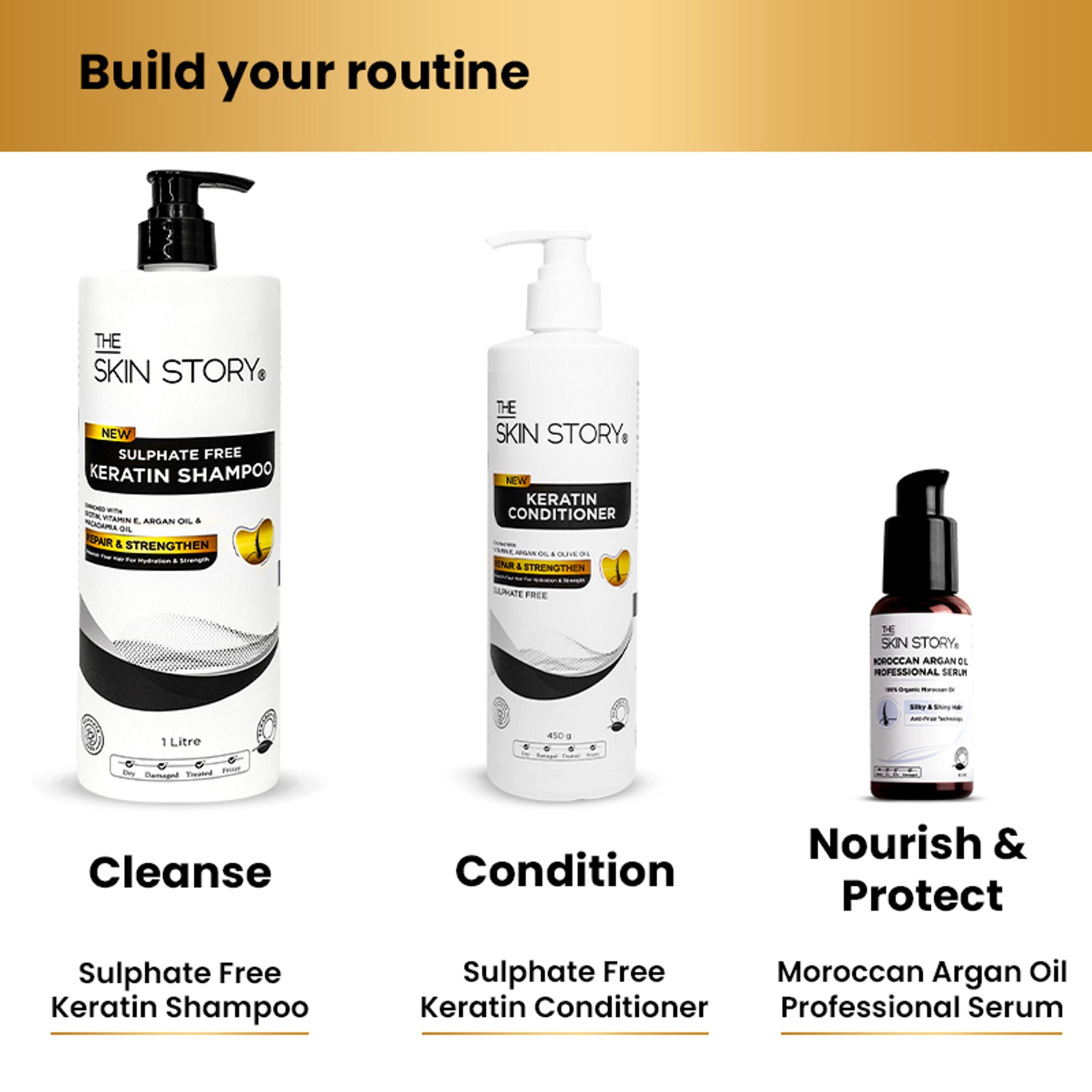 The Skin Story Sulphate Free Keratin Smooth Shampoo For Dry Damaged Hair