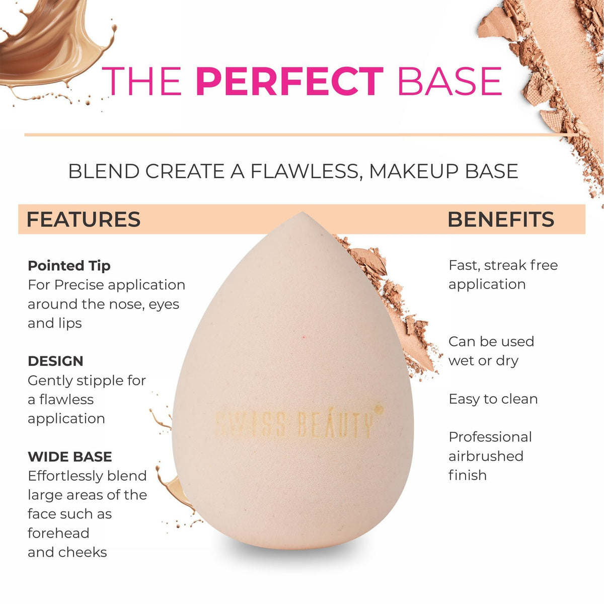 Swiss Beauty Makeup Buddy Beauty Blender - Skin