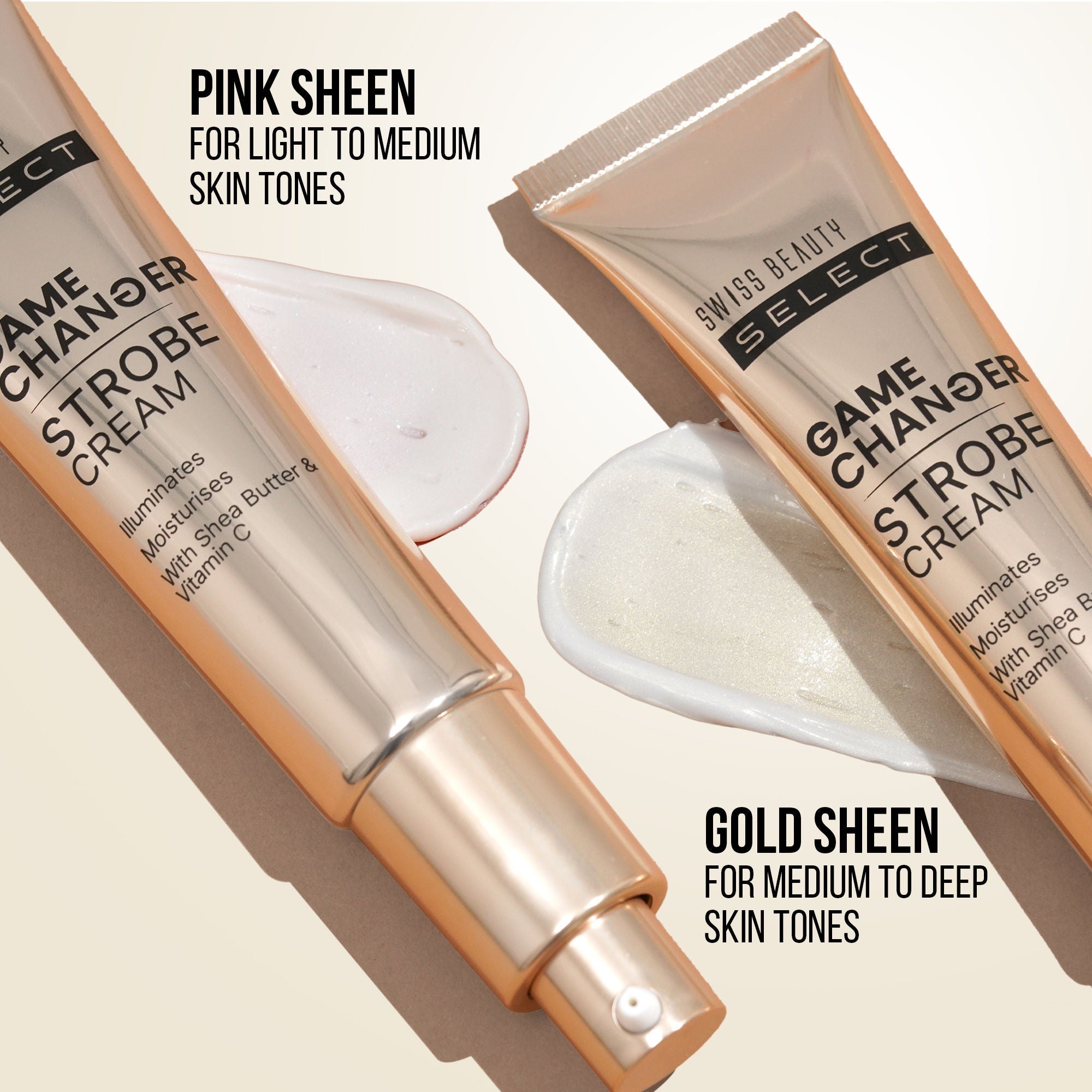 Swiss Beauty Select Game Changer Strobe Cream - 2 Gold Sheen