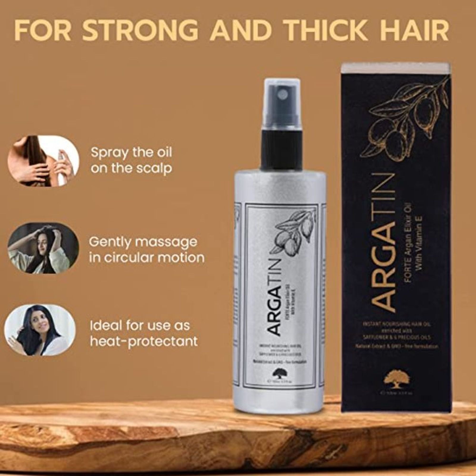 Argatin Argan Elixir Oil For Dry Damaged & Frizzy Hair