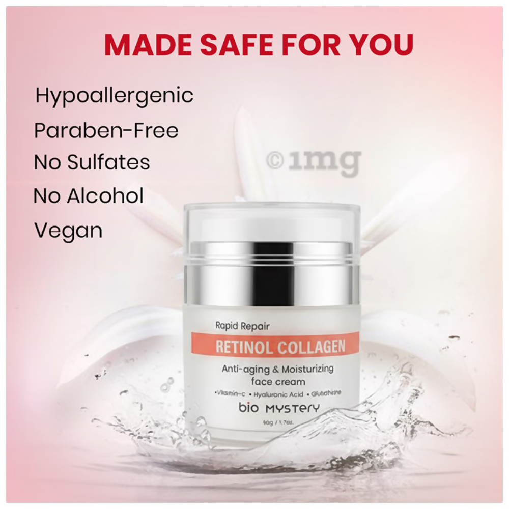 bio Mystery Collagen + Retinol + Hyaluronic Cream with Vitamin C & Glutathione