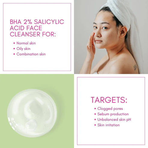 COSIQ BHA-2% Salicylic Acid Face Cleanser