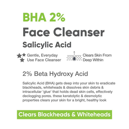 COSIQ BHA-2% Salicylic Acid Face Cleanser