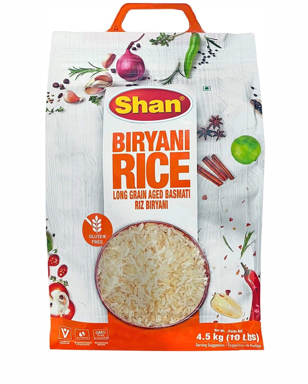 Shan Extra Long Grain Basmati Biryani Rice 10lb