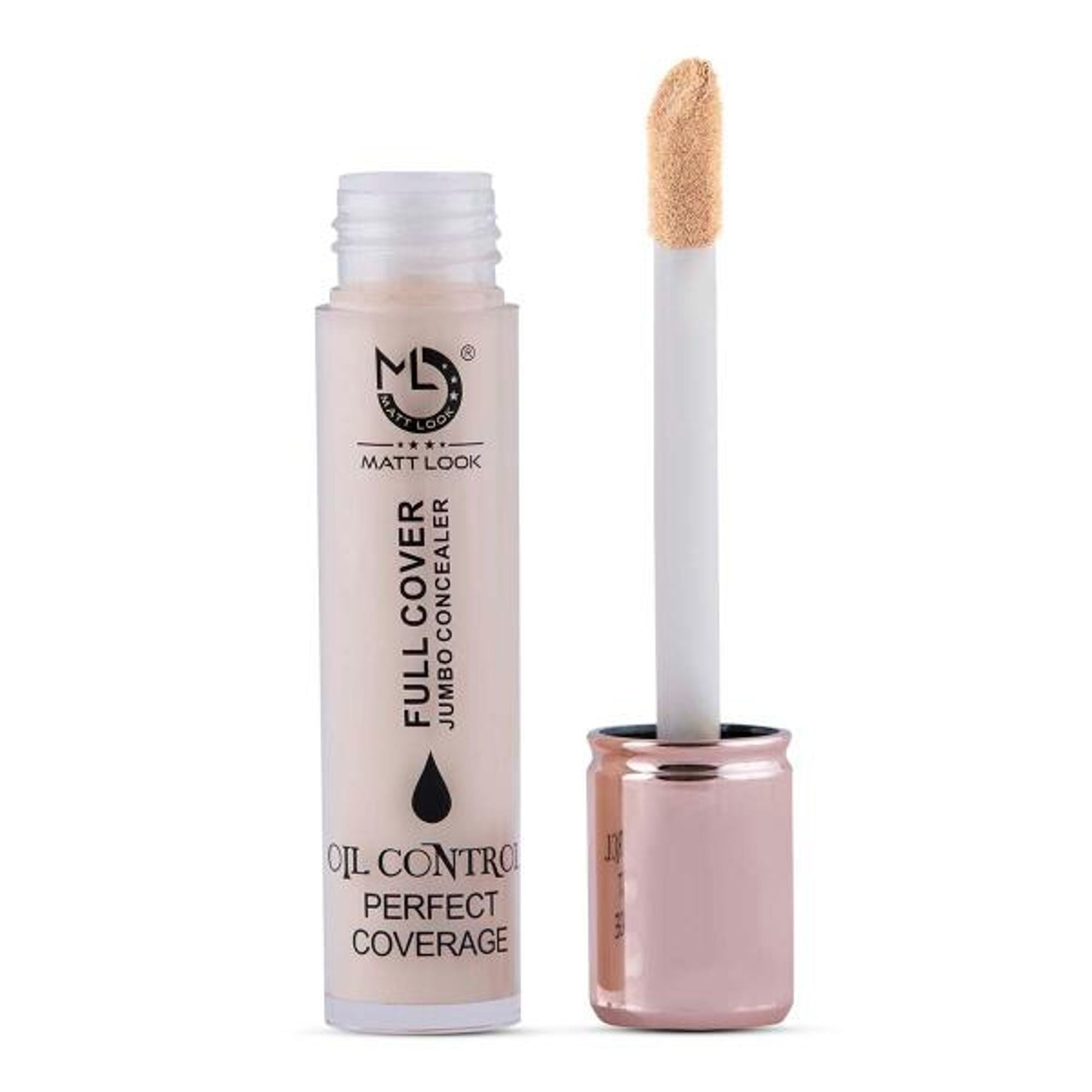 Matt Look Full Cover Jumbo Oil Control Perfect Coverage Concealer - White Ivory