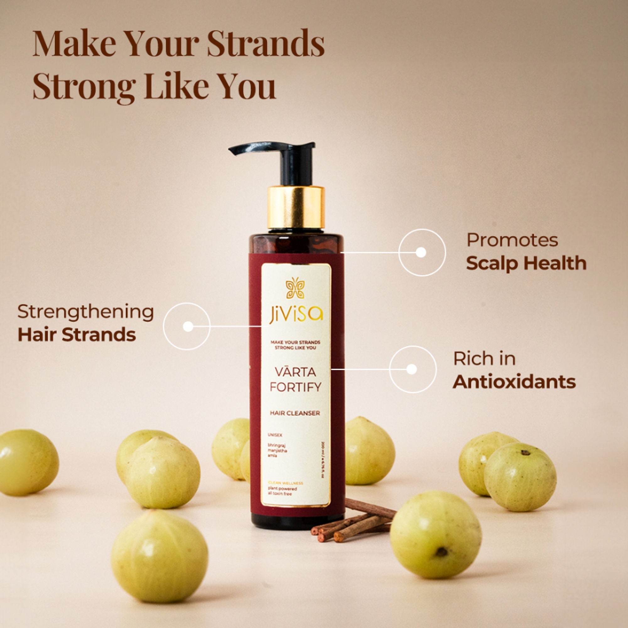 JiViSa Vrta Fortify Strengthening Hair Cleanser