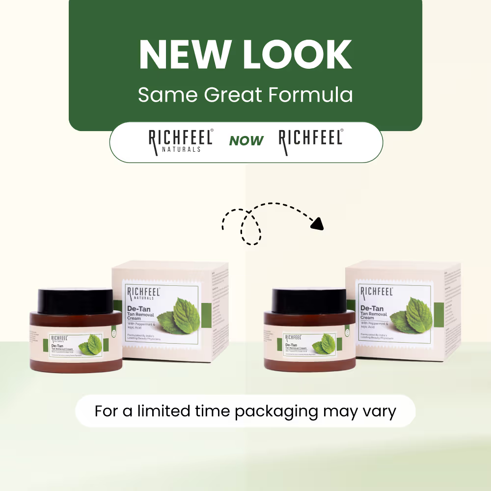 Richfeel De-tan Cream Natural Tan Removal Face Pack