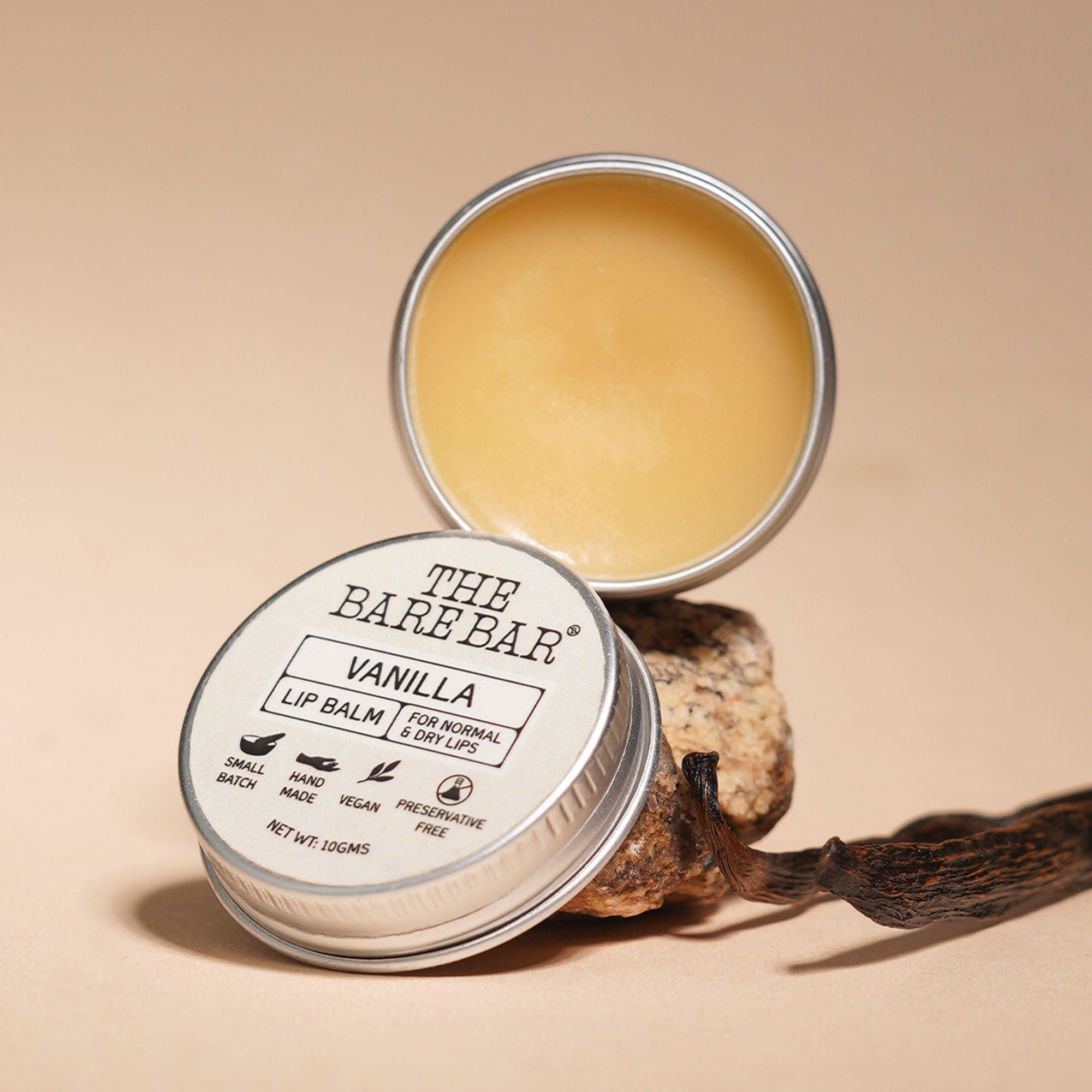 The Bare Bar Berry Blast Lip Balm - Buttery Moisture For Pigmented, Dry Lips - Vanilla