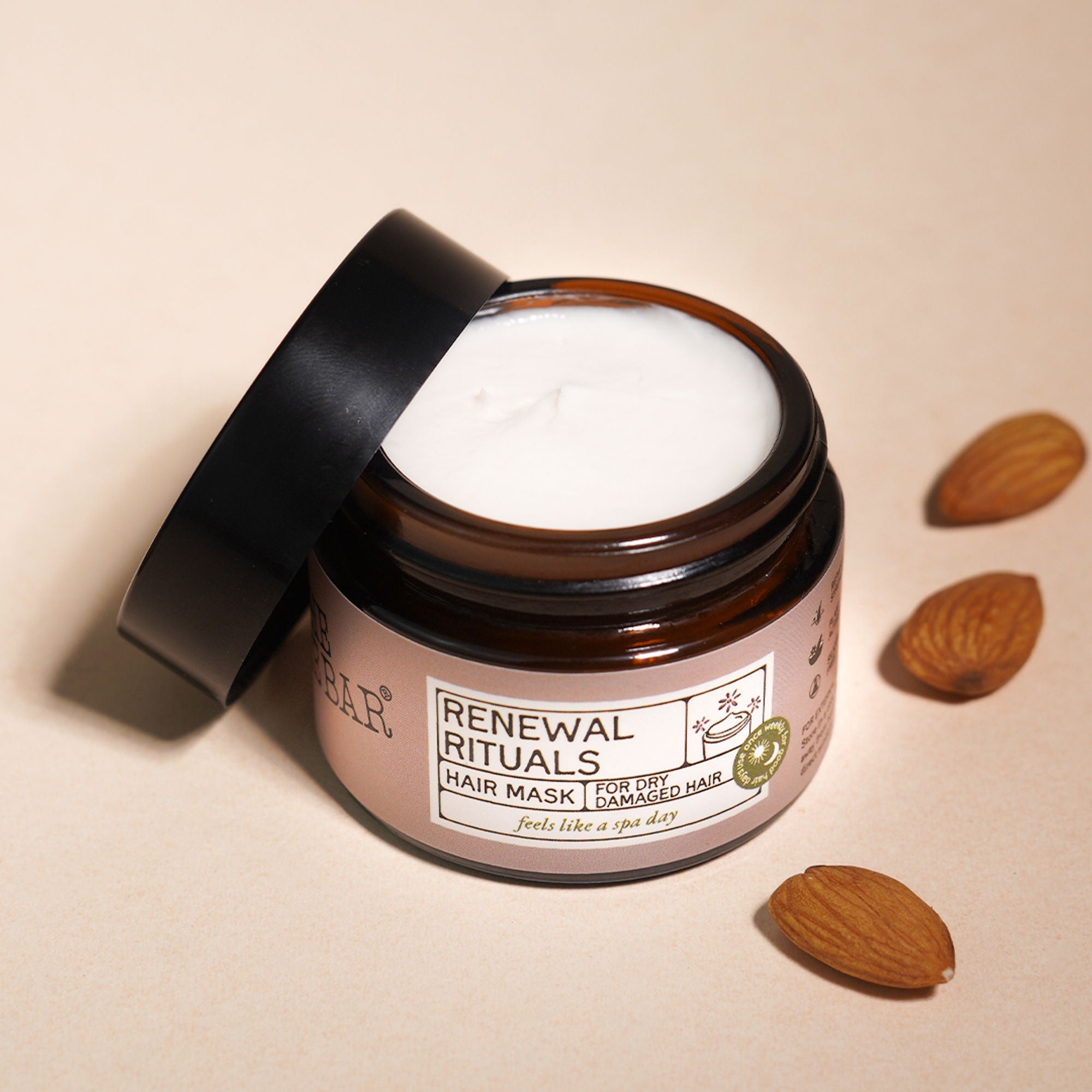 The Bare Bar Renewal Rituals Hair Mask - Deeply Hydrates & Repairs Dry, Damaged Hair Naturally