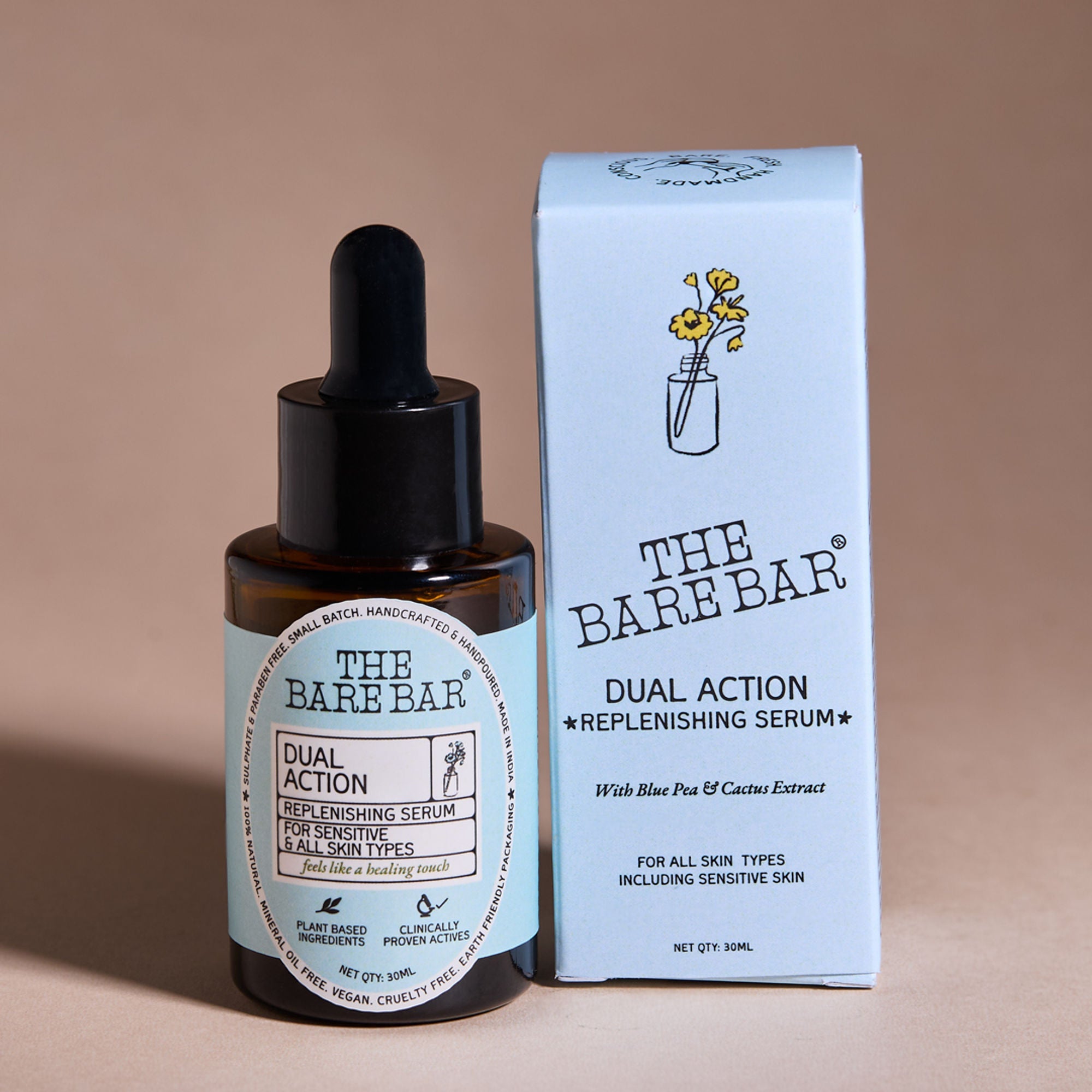 The Bare Bar Dual Action Serum With Cactus & Niacinamide