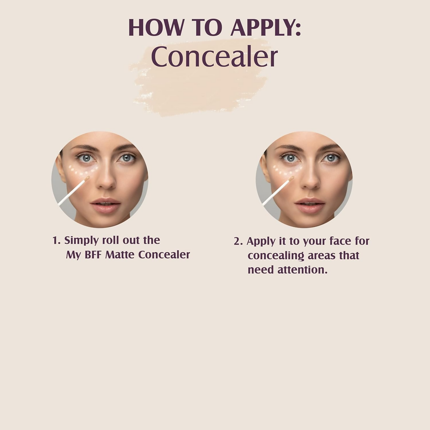 Glam21 My BFF Matte Liquid Concealer For All Skin Tone Matte Finish - Fair
