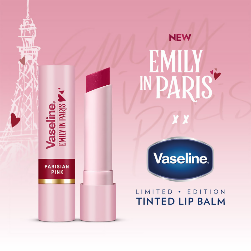 Vaseline Emily In Paris Tinted Lip Balm Stick - Parisian Pink