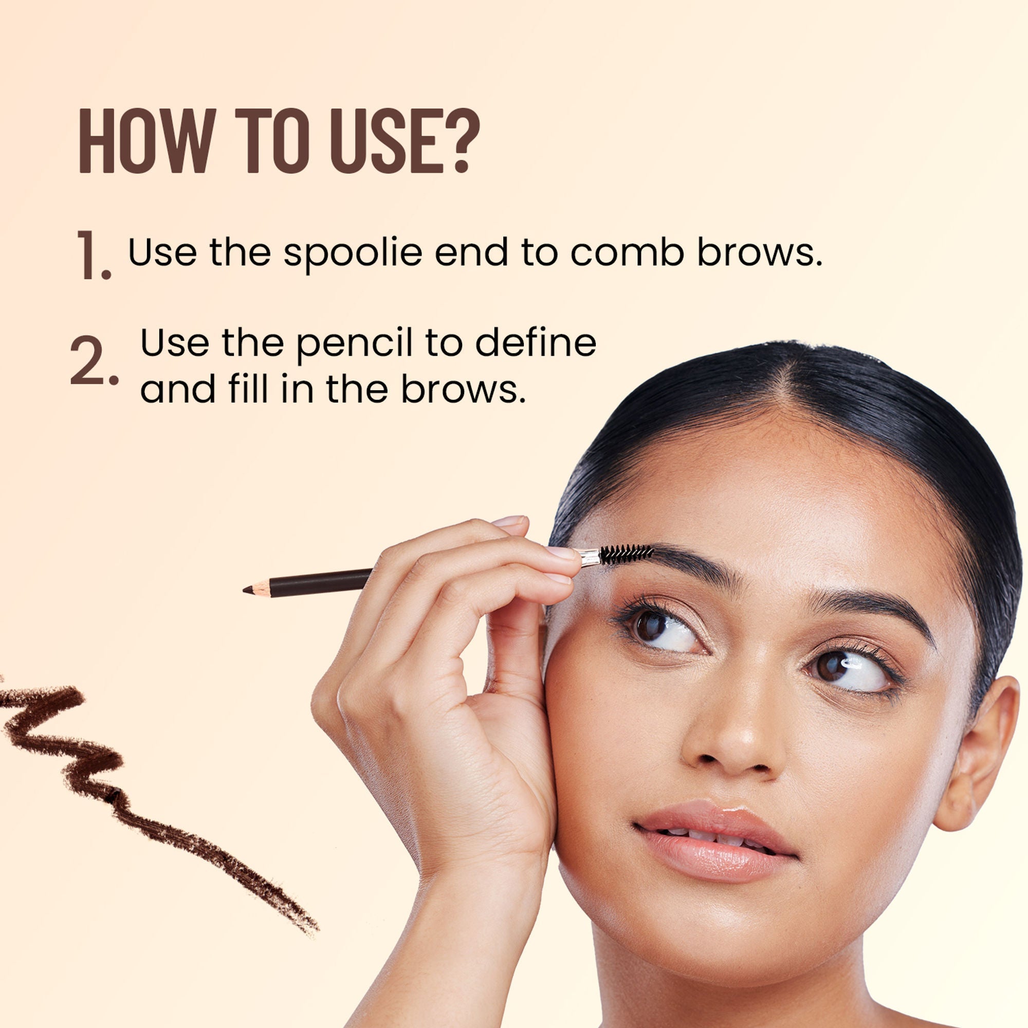 Swiss Beauty Brow Definer Pencil - 02 Coco Brown