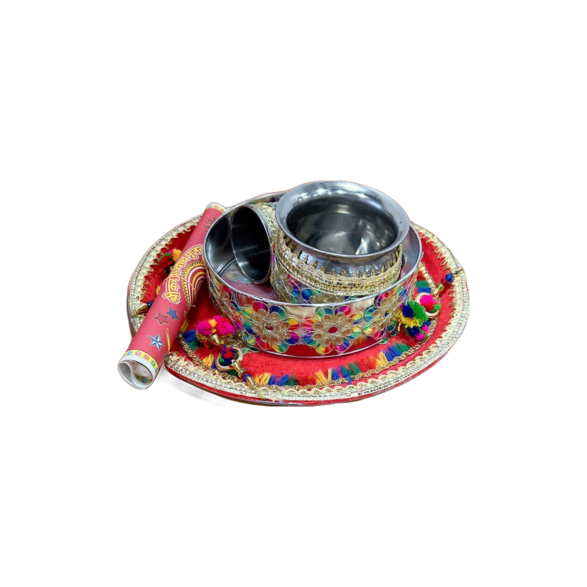 Shyam Creation Karwa Thali Set