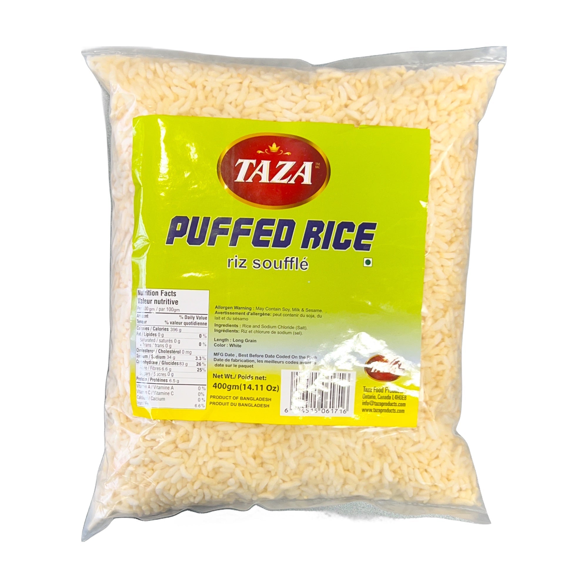 Taza Puffed Rice 400g
