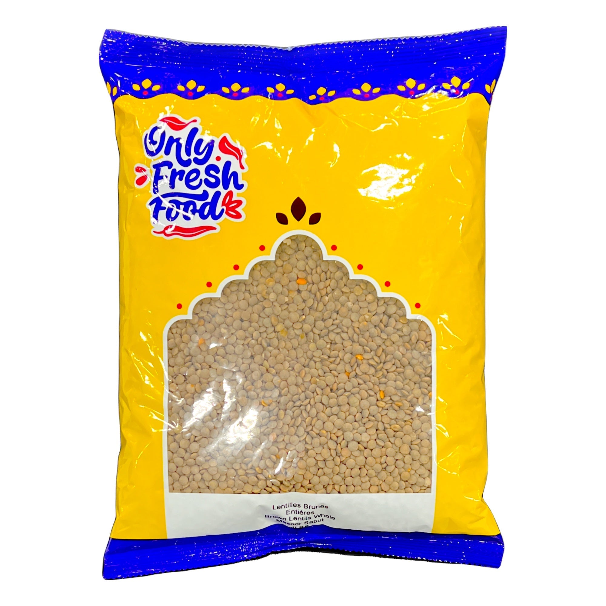 Only Fresh Food Brown Lentils Whole 4lb