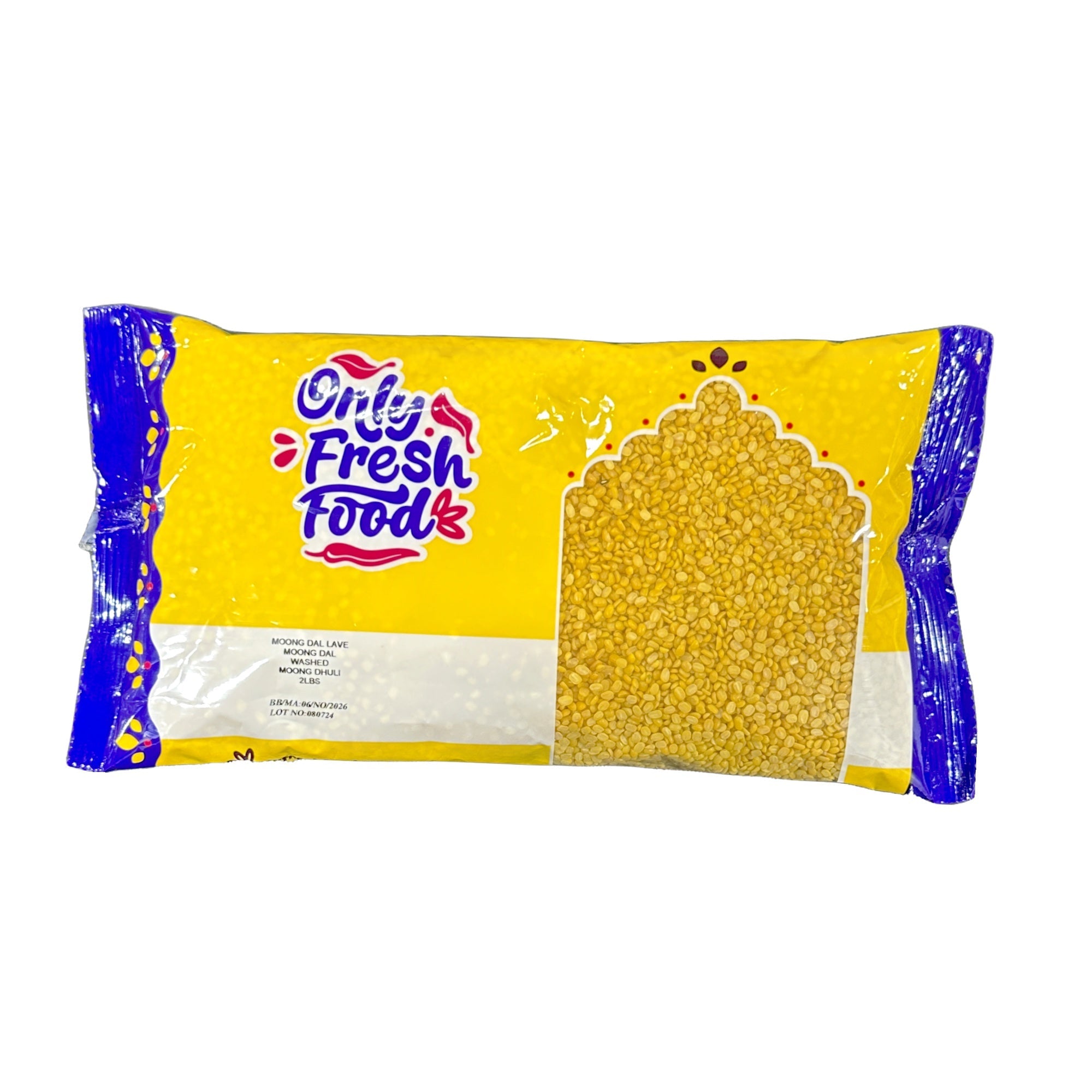 Only Fresh Food Moong Dal Washed 2Lb