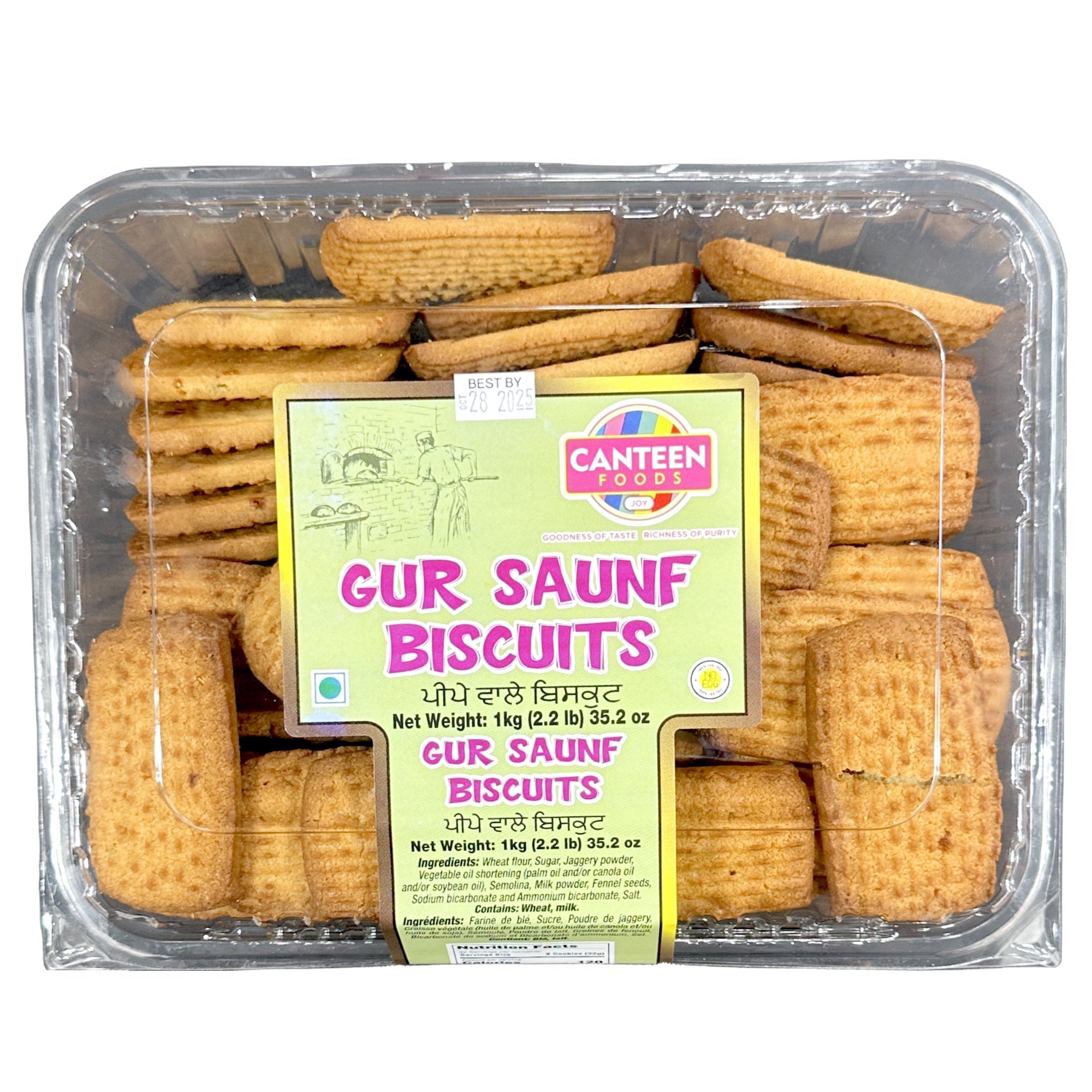 Canteen Foods Gur Saunf Biscuits 2.2Lb