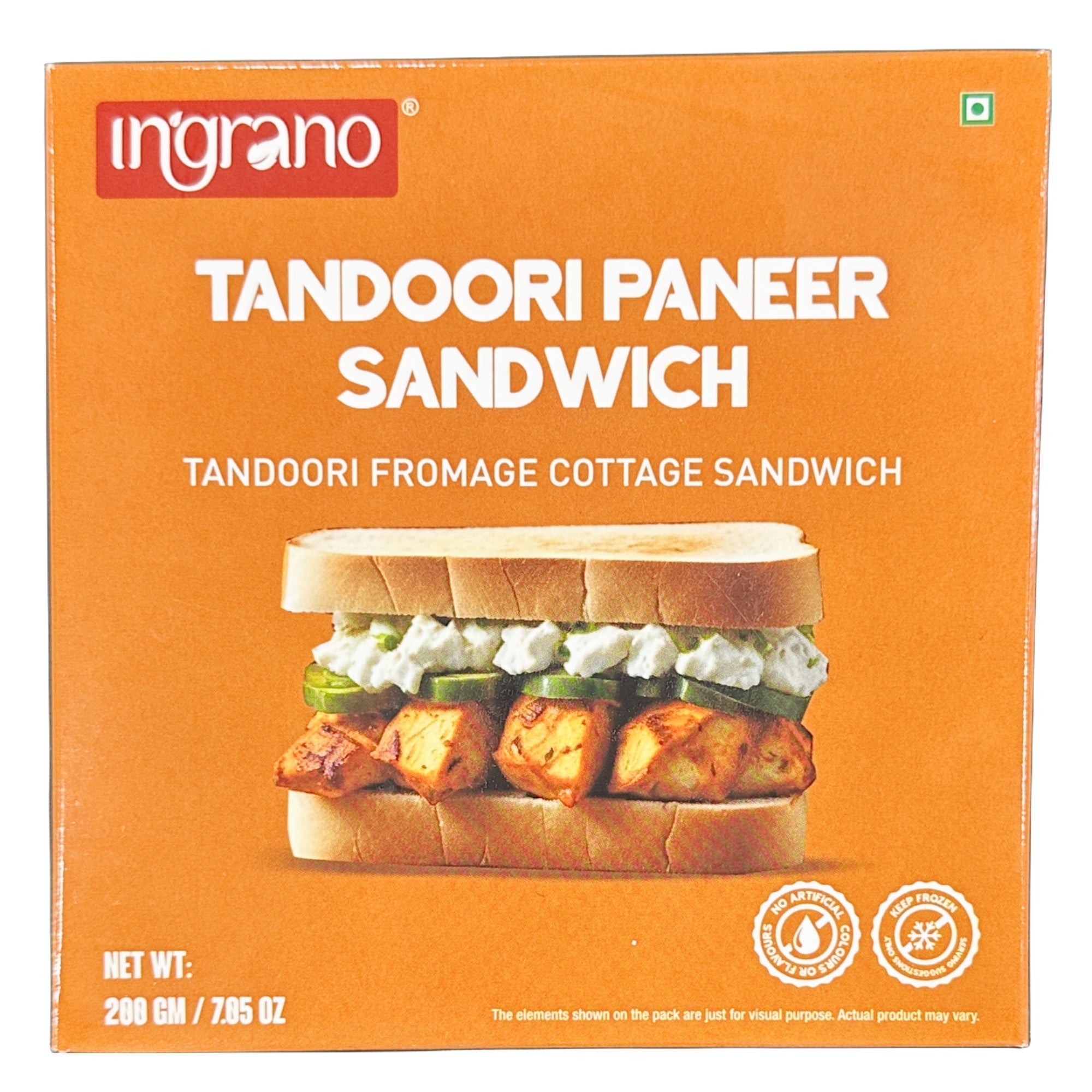 Ingrano Tandoori Paneer Sandwich 200g