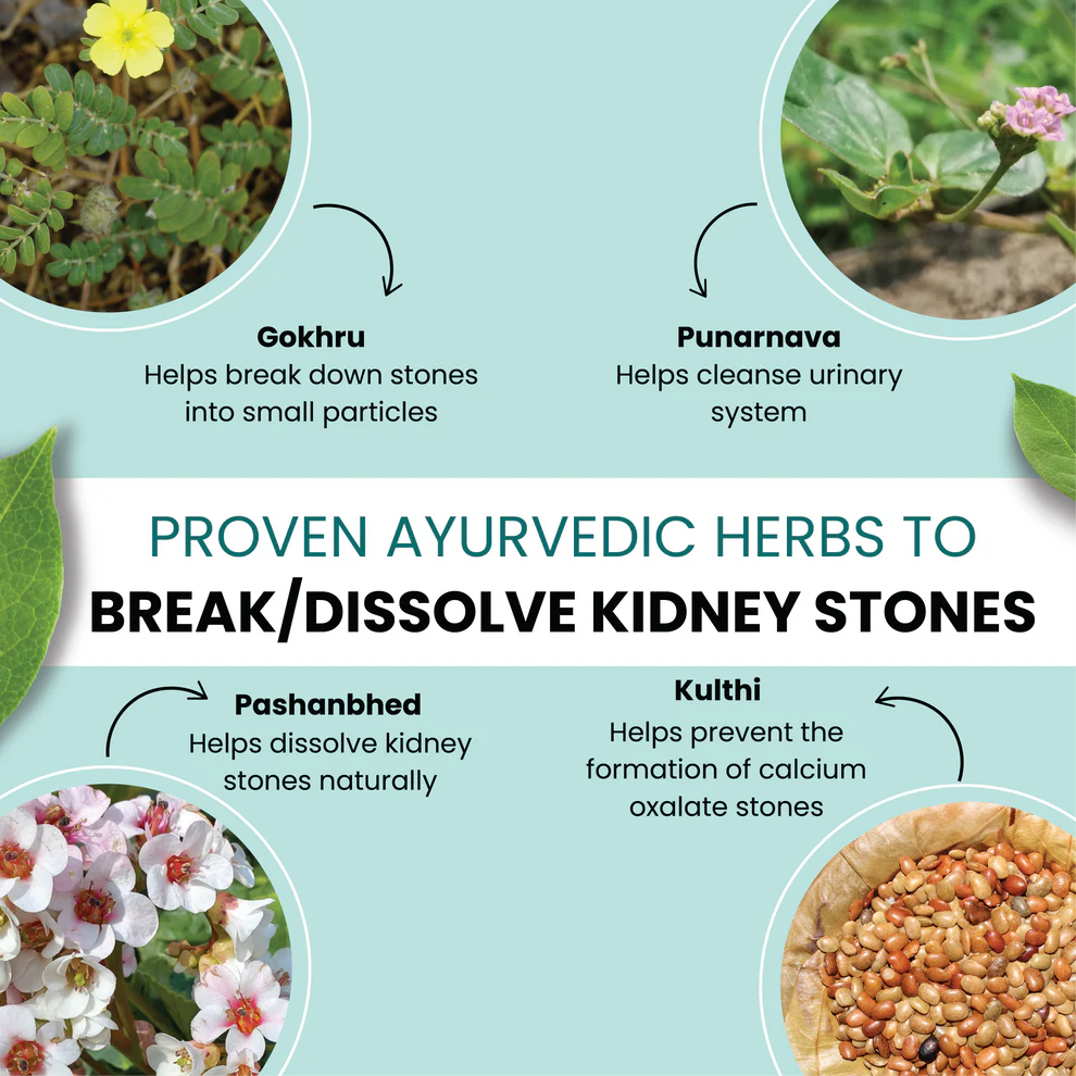 Dr Mantra Stone Crusher Combo - 500ml Juice + 30 Capsules for Kidney & Urinary Tract Stones