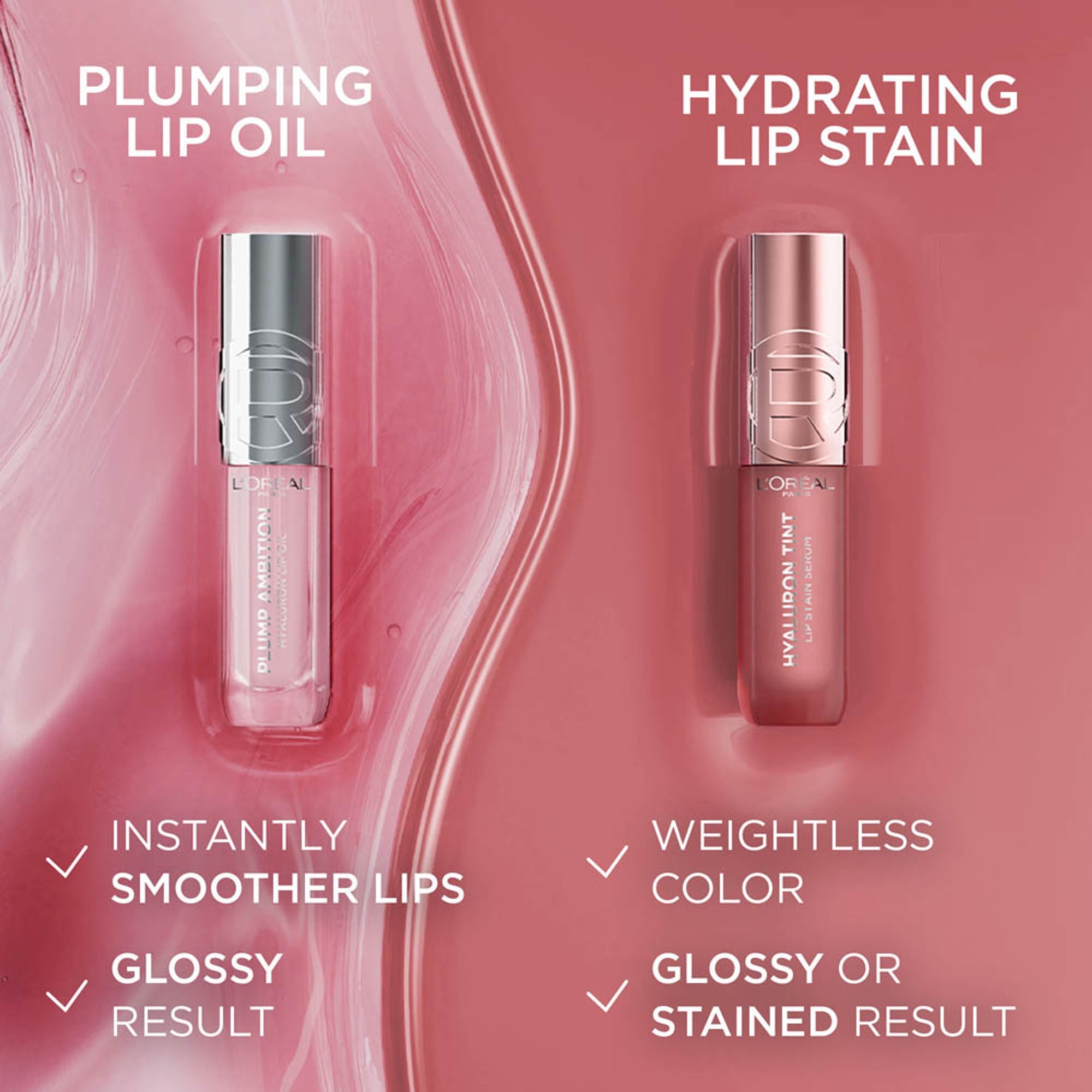 L'Oreal Paris Hyaluron Tint Lip Stain Serum Weightless Color - 635 Worth It Medium