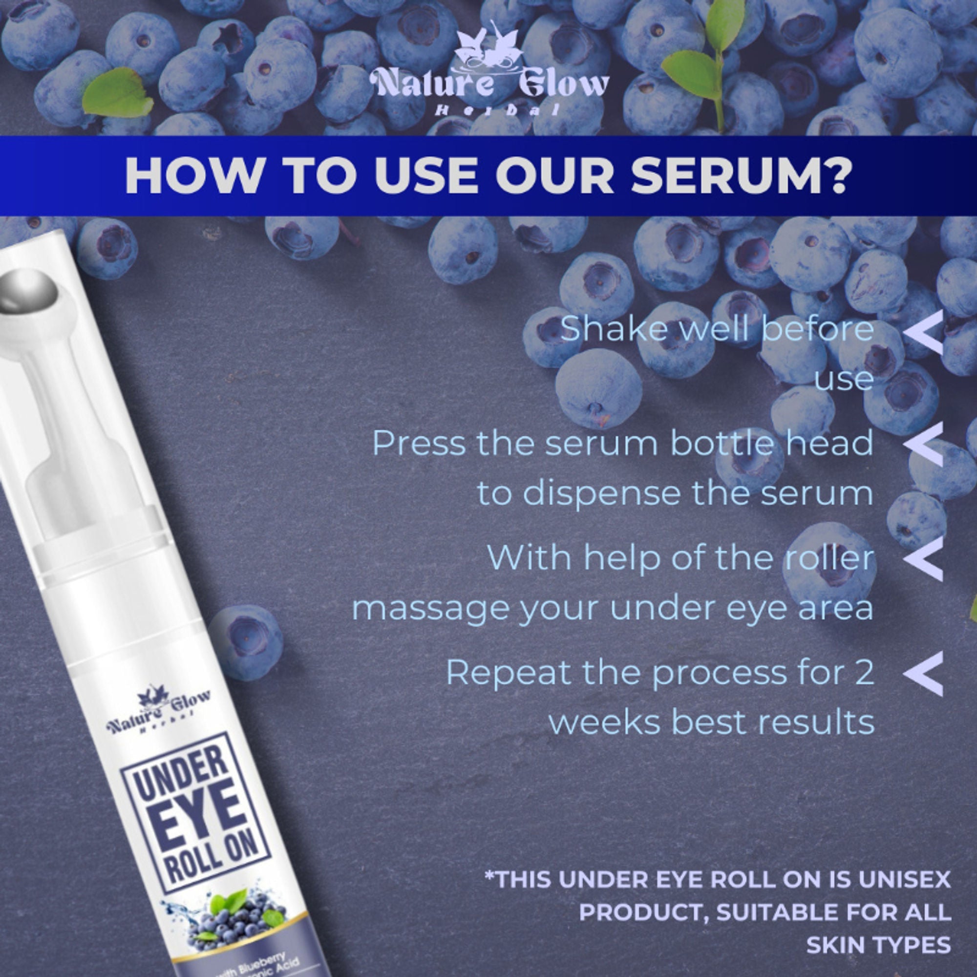 Nature Glow Herbal Under Eye Gel Roll Combo