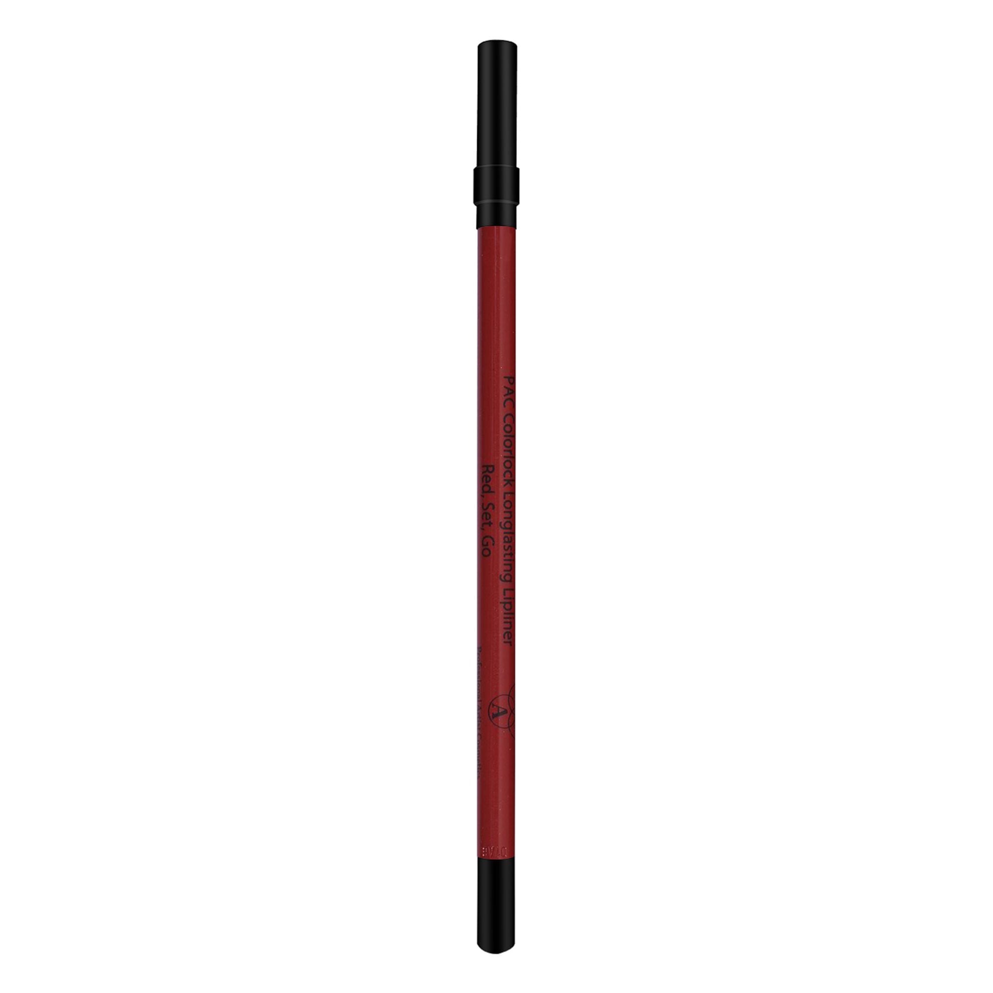 PAC Studio Colorlock Longlasting Lip Liner - Red- Set- Go