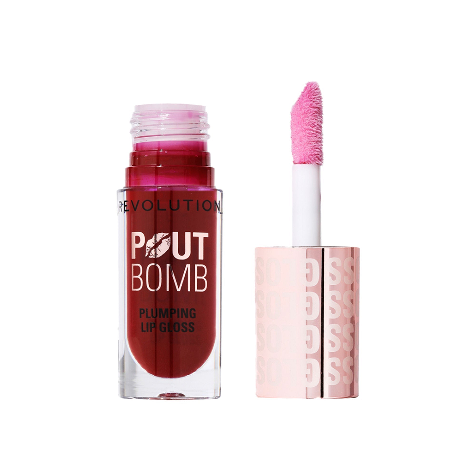 Makeup Revolution Pout Bomb Plumping Gloss - Jelly Berry Mauve