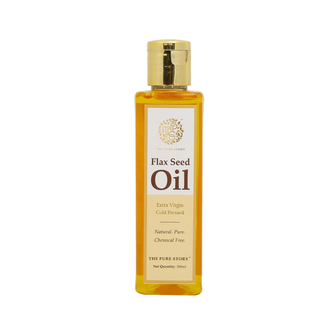 The Pure Story Natural Cold Pressed Flax Seed Oil for Hair & Skin